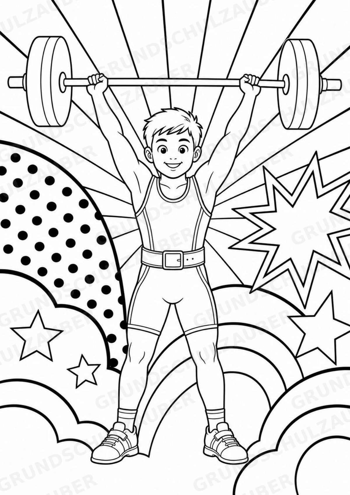 Olympische Spiele POP Art Ausmalbilder 15 Malvorlagen – Materialseite 7