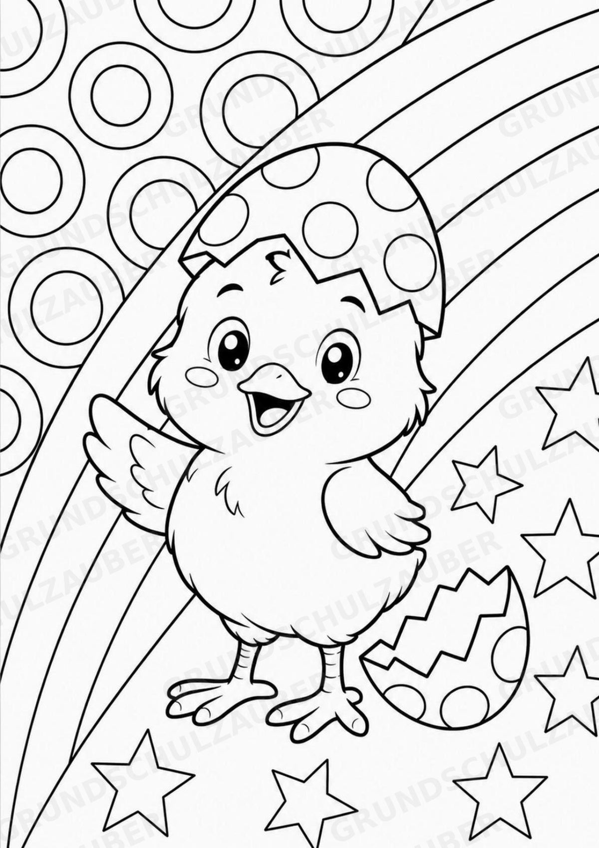 Ostern POP Art Ausmalbilder 15 Malvorlagen – Materialseite 14