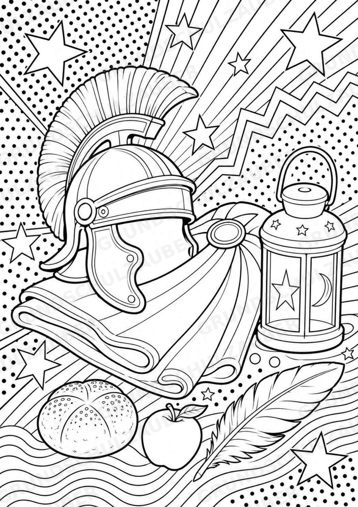 Sankt Martin POP Art Ausmalbilder 15 Malvorlagen – Materialseite 16