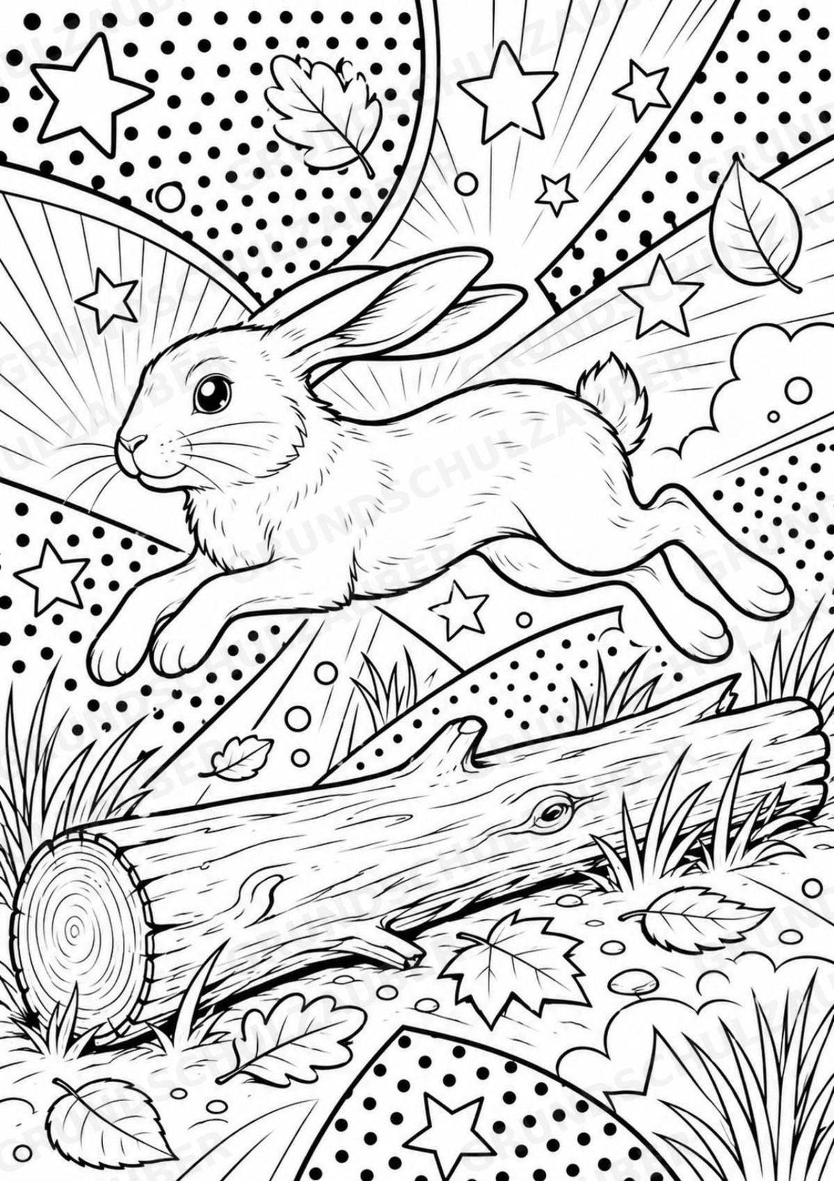 Waldtiere POP Art Ausmalbilder 15 Malvorlagen – Materialseite 9