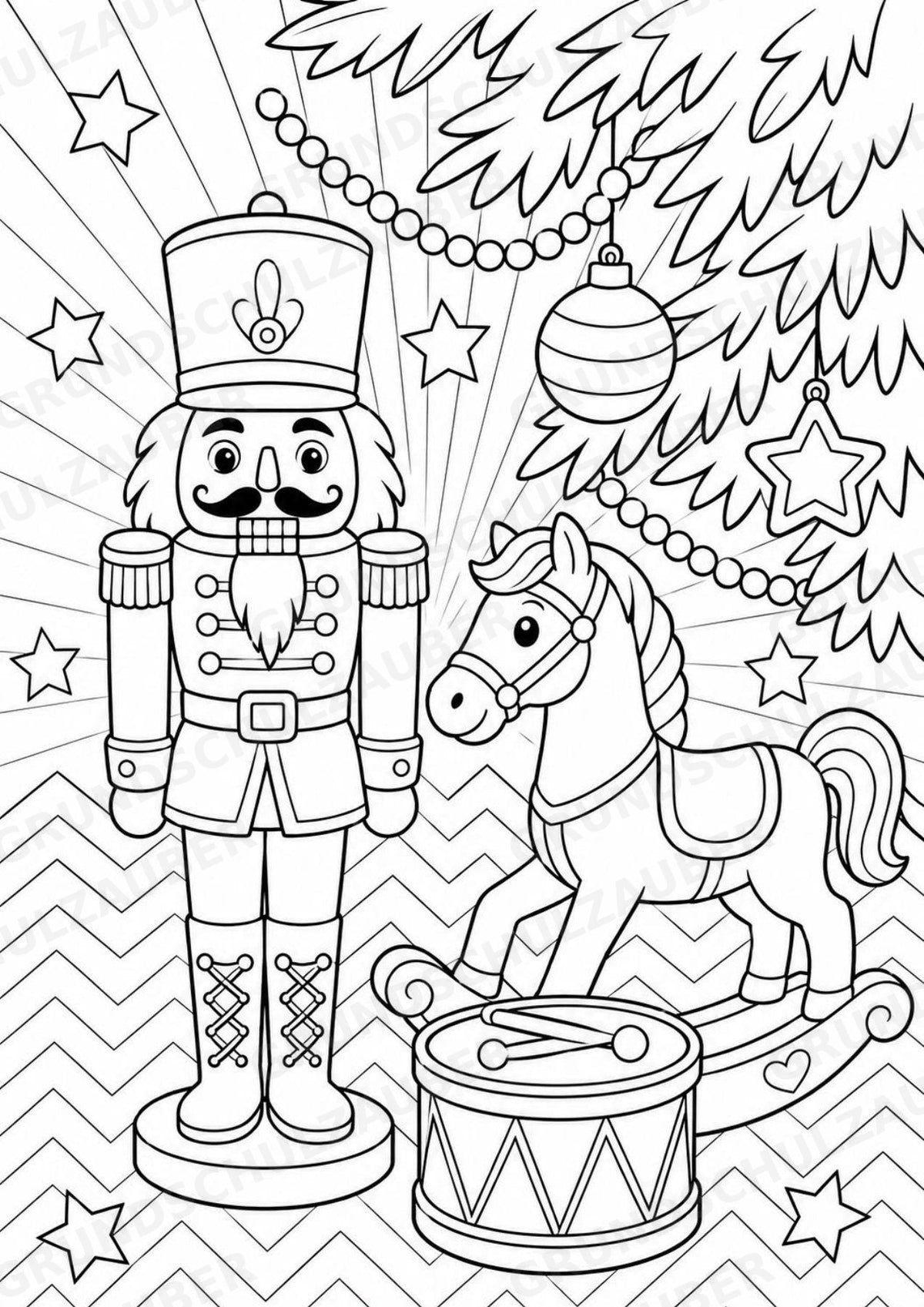 Weihnachten POP Art Ausmalbilder 15 Malvorlagen – Materialseite 9