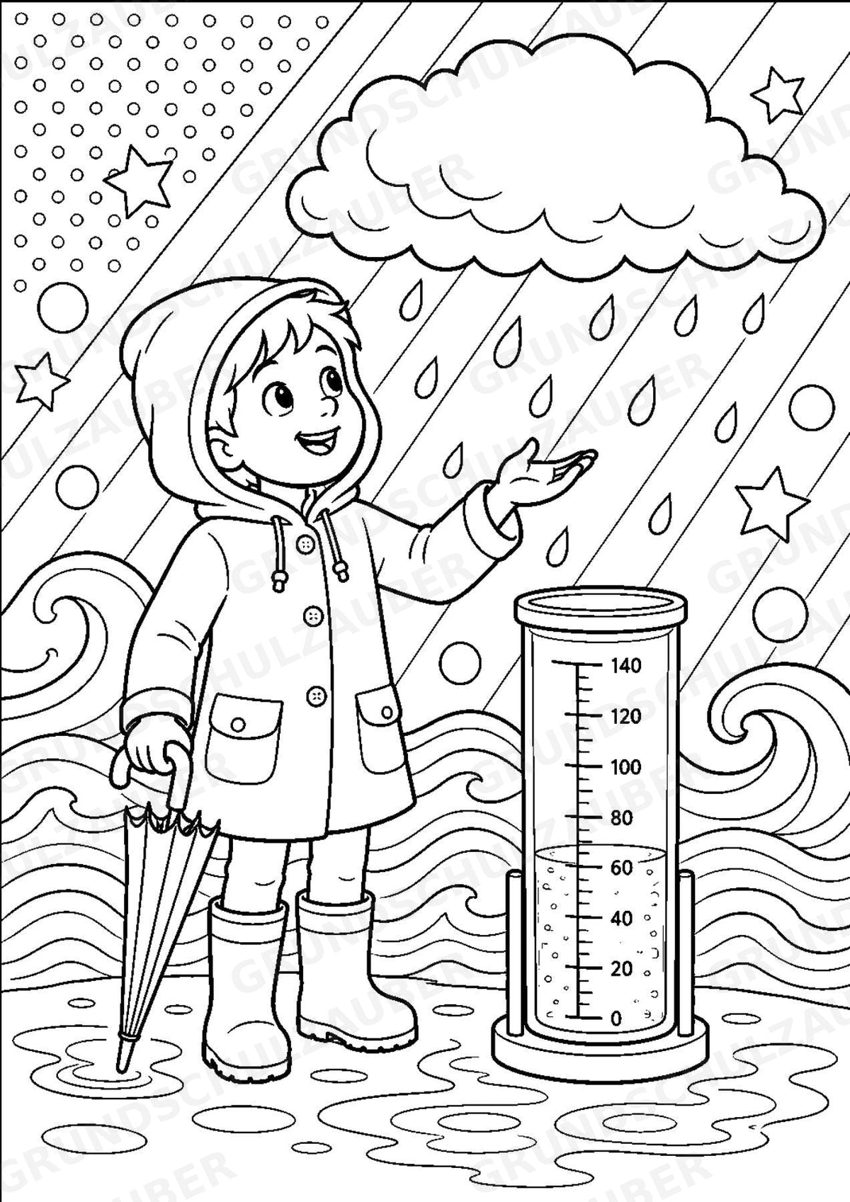 Wetter POP Art Ausmalbilder 15 Malvorlagen – Materialseite 2