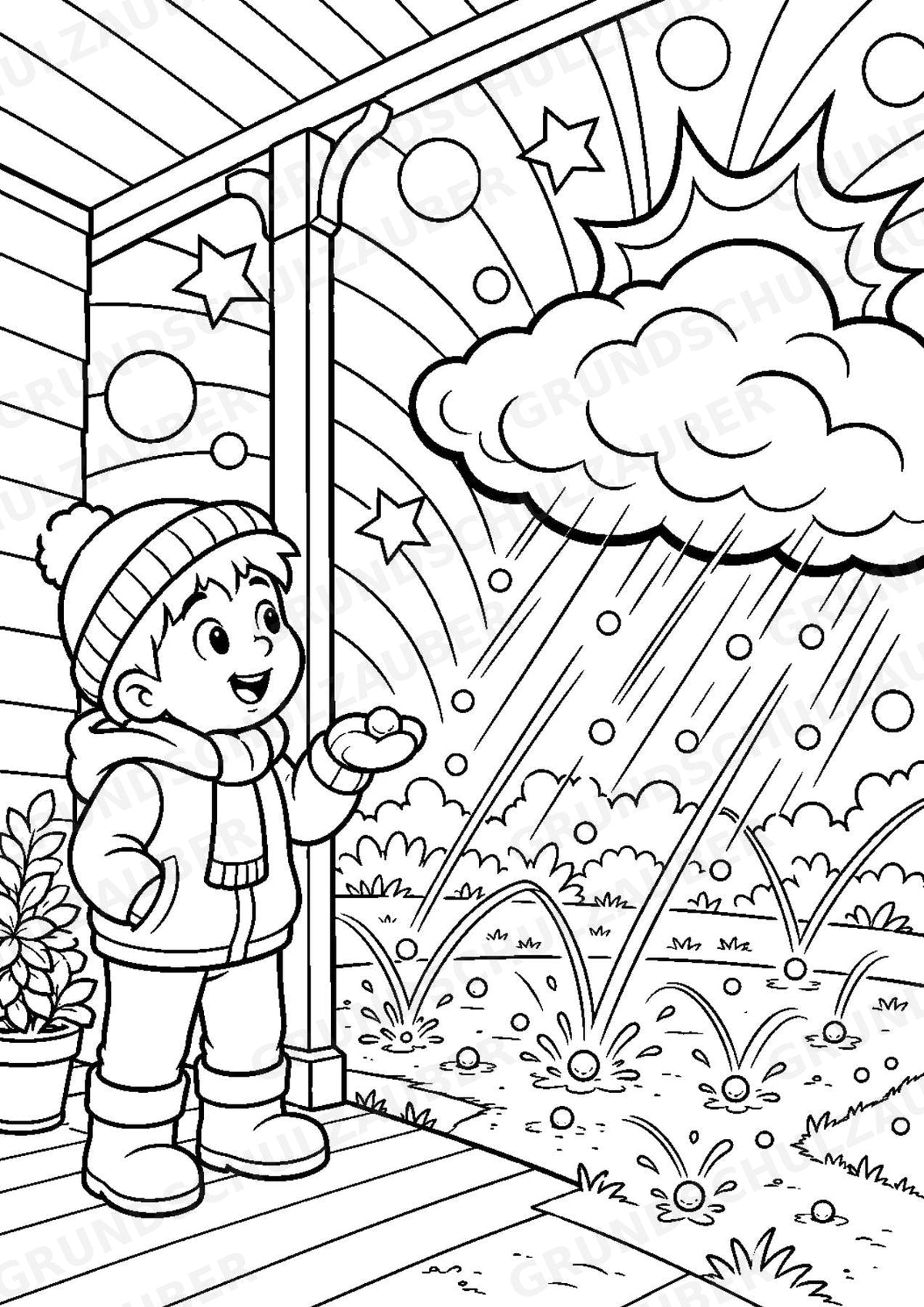 Wetter POP Art Ausmalbilder 15 Malvorlagen – Materialseite 12