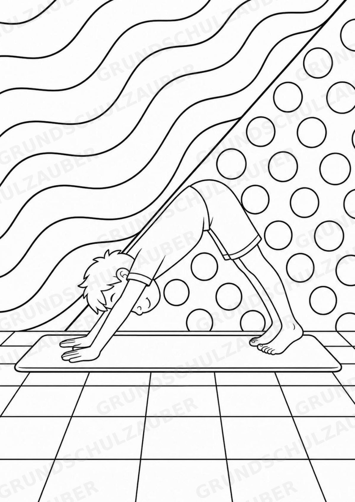 Yoga POP Art Ausmalbilder 15 Malvorlagen – Materialseite 5