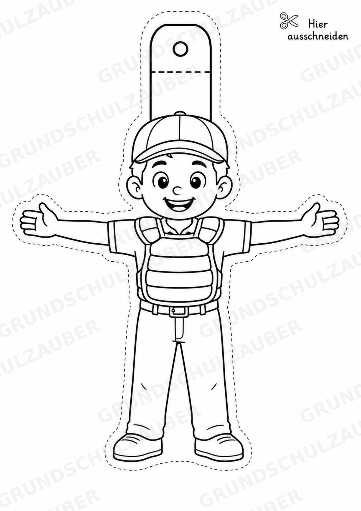 Baseball Girlande Fensterdeko Basteln Ausmalbild Ausschneiden 15 Vorlagen – Materialseite 12
