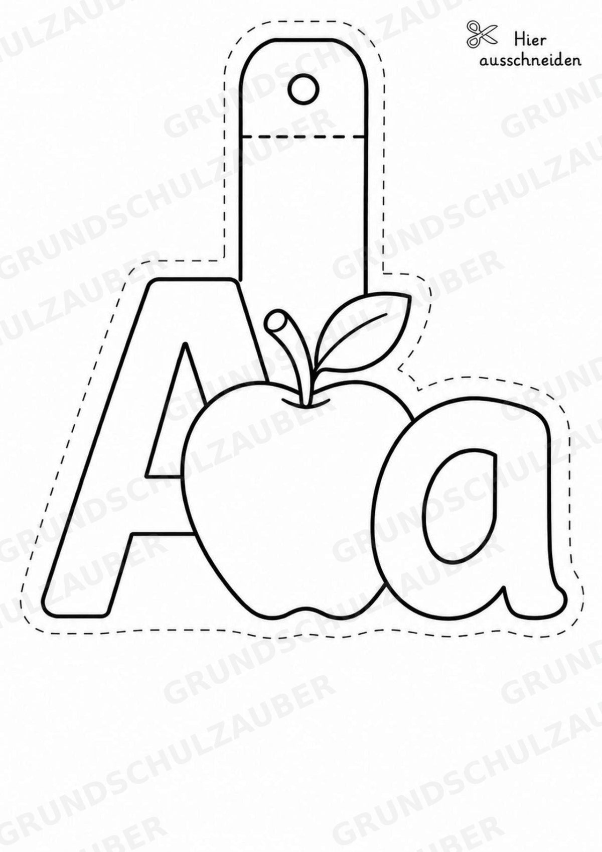 Buchstaben Girlande Fensterdeko Basteln Ausmalbild Ausschneiden 15 Vorlagen – Materialseite 3