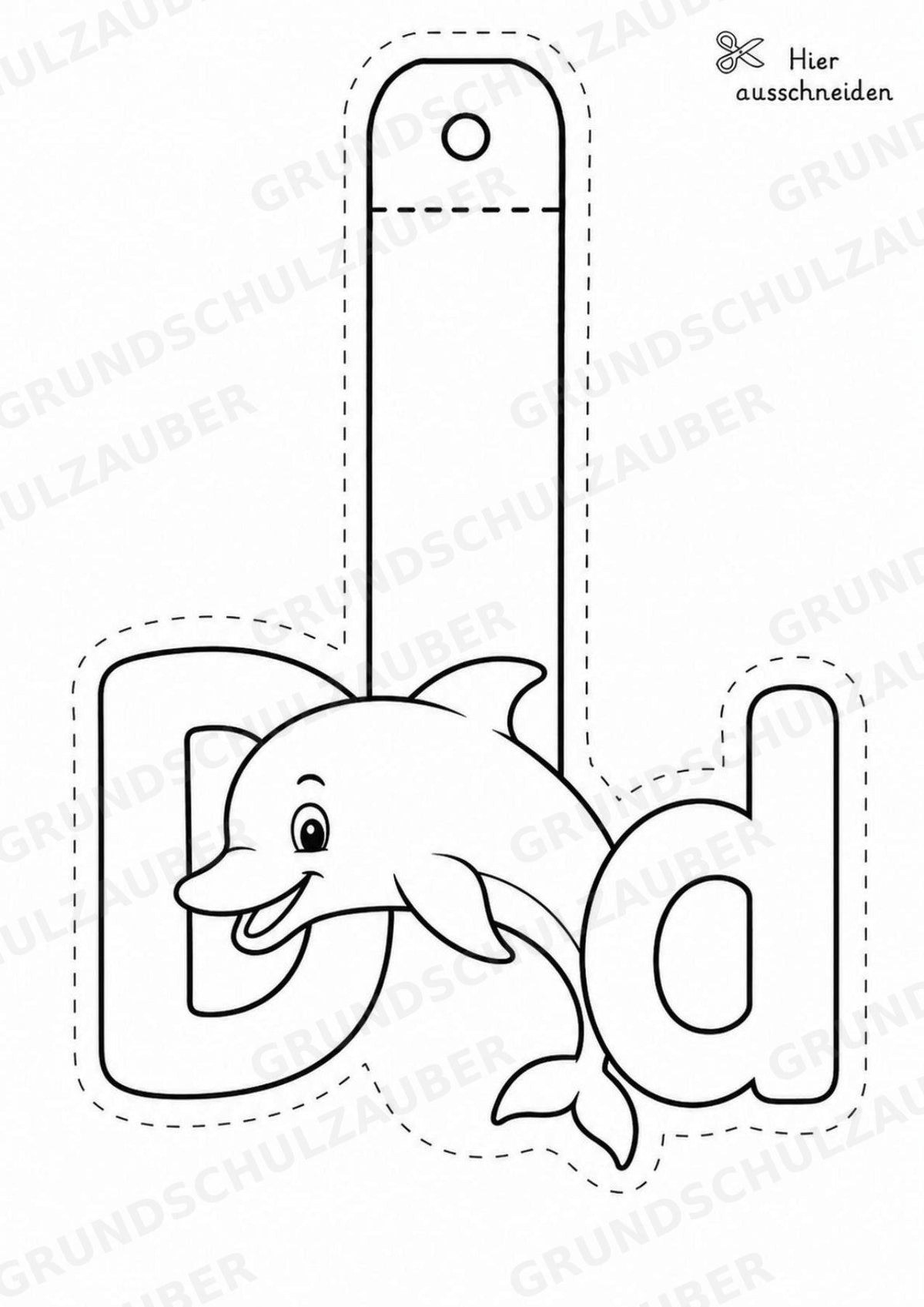 Buchstaben Girlande Fensterdeko Basteln Ausmalbild Ausschneiden 15 Vorlagen – Materialseite 6