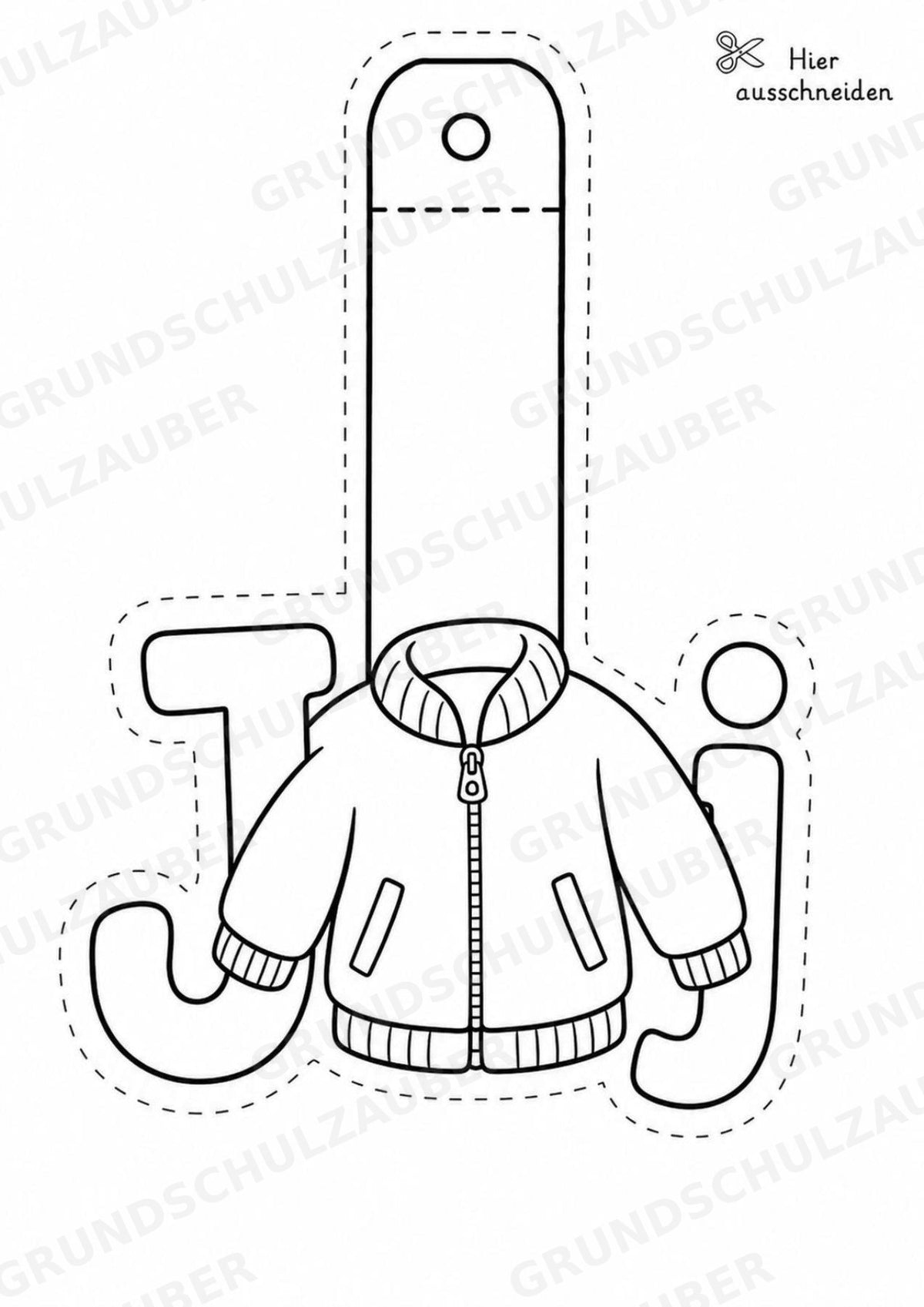 Buchstaben Girlande Fensterdeko Basteln Ausmalbild Ausschneiden 15 Vorlagen – Materialseite 12