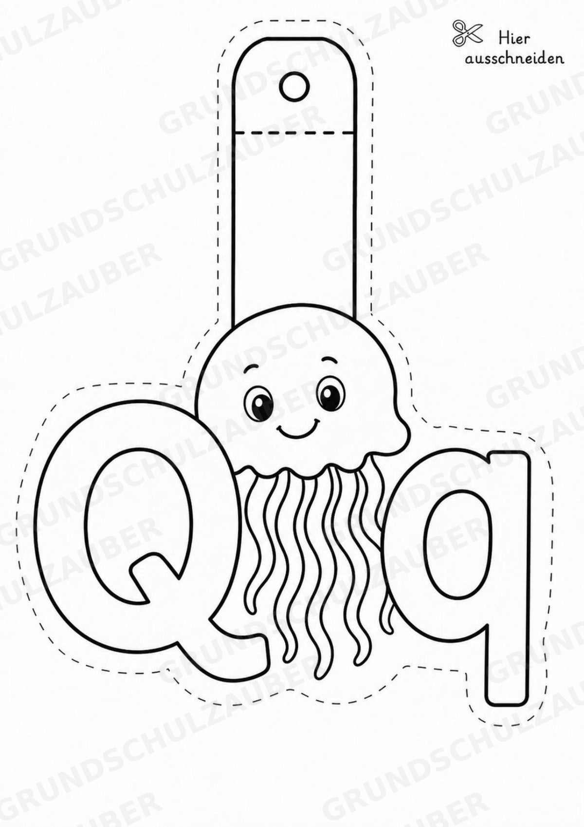 Buchstaben Girlande Fensterdeko Basteln Ausmalbild Ausschneiden 15 Vorlagen – Materialseite 19