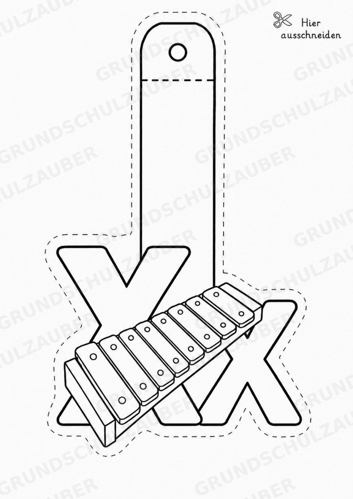 Buchstaben Girlande Fensterdeko Basteln Ausmalbild Ausschneiden 15 Vorlagen – Materialseite 26