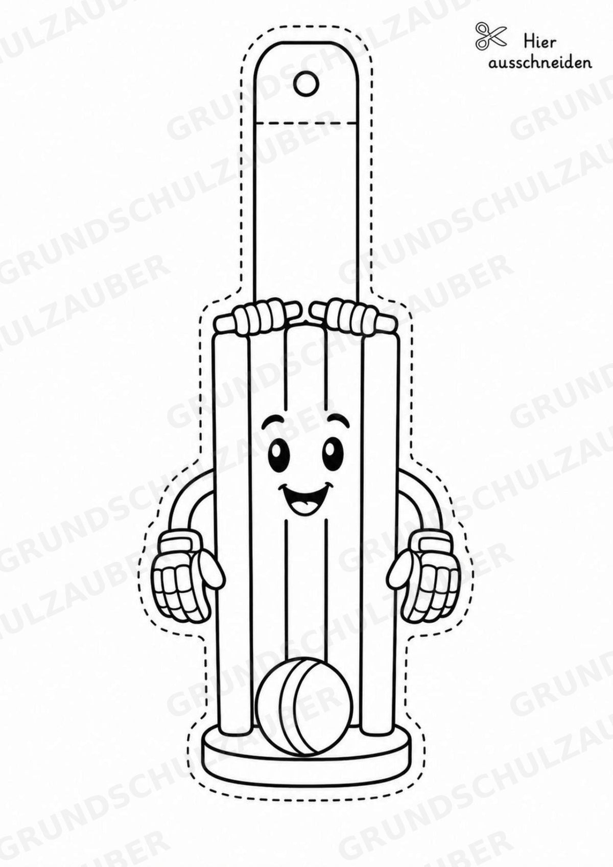 Cricket Girlande Fensterdeko Basteln Ausmalbild Ausschneiden 15 Vorlagen – Materialseite 3