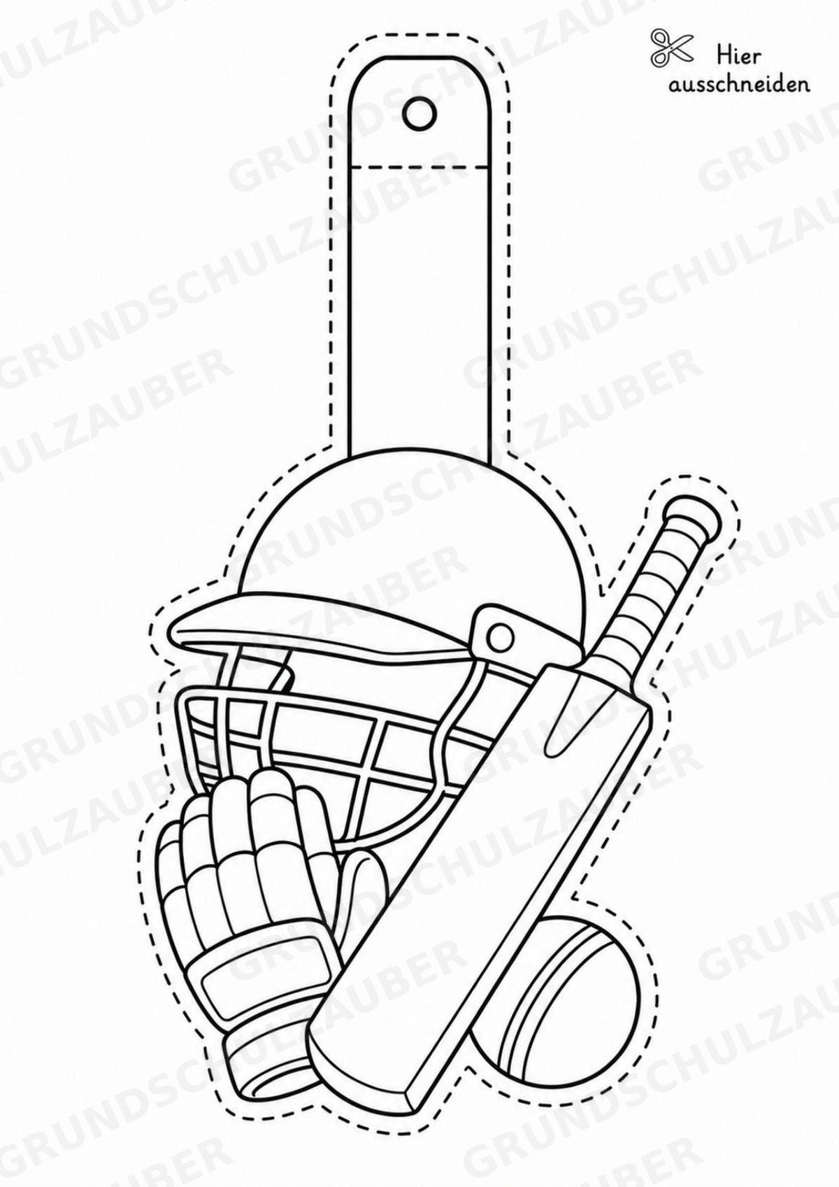 Cricket Girlande Fensterdeko Basteln Ausmalbild Ausschneiden 15 Vorlagen – Materialseite 4