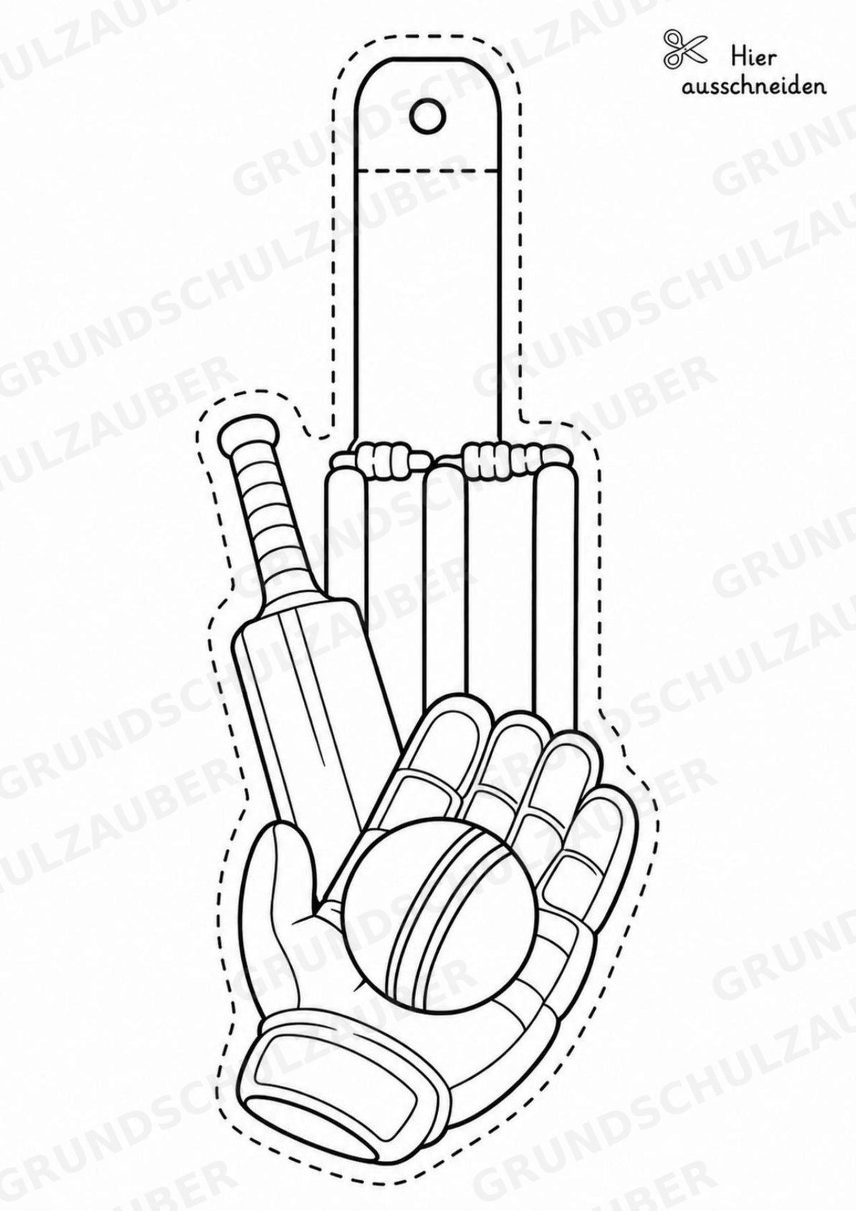 Cricket Girlande Fensterdeko Basteln Ausmalbild Ausschneiden 15 Vorlagen – Materialseite 5