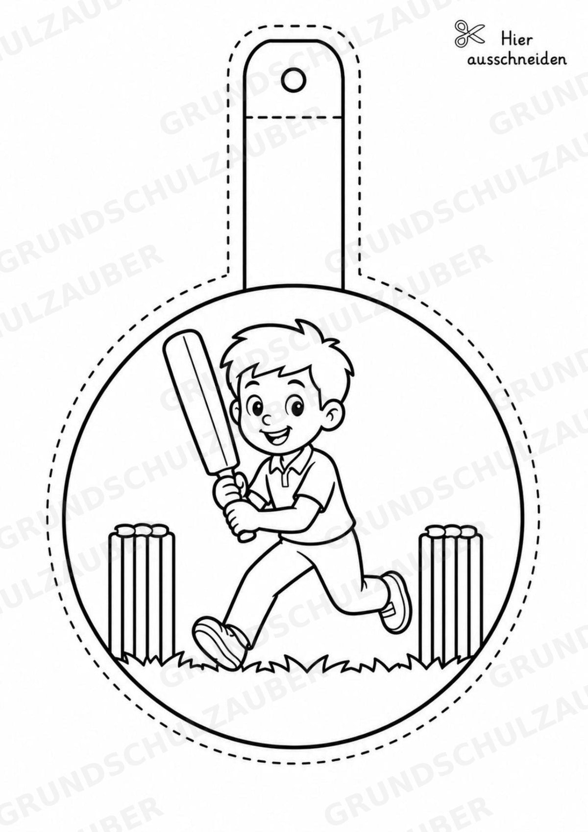 Cricket Girlande Fensterdeko Basteln Ausmalbild Ausschneiden 15 Vorlagen – Materialseite 9