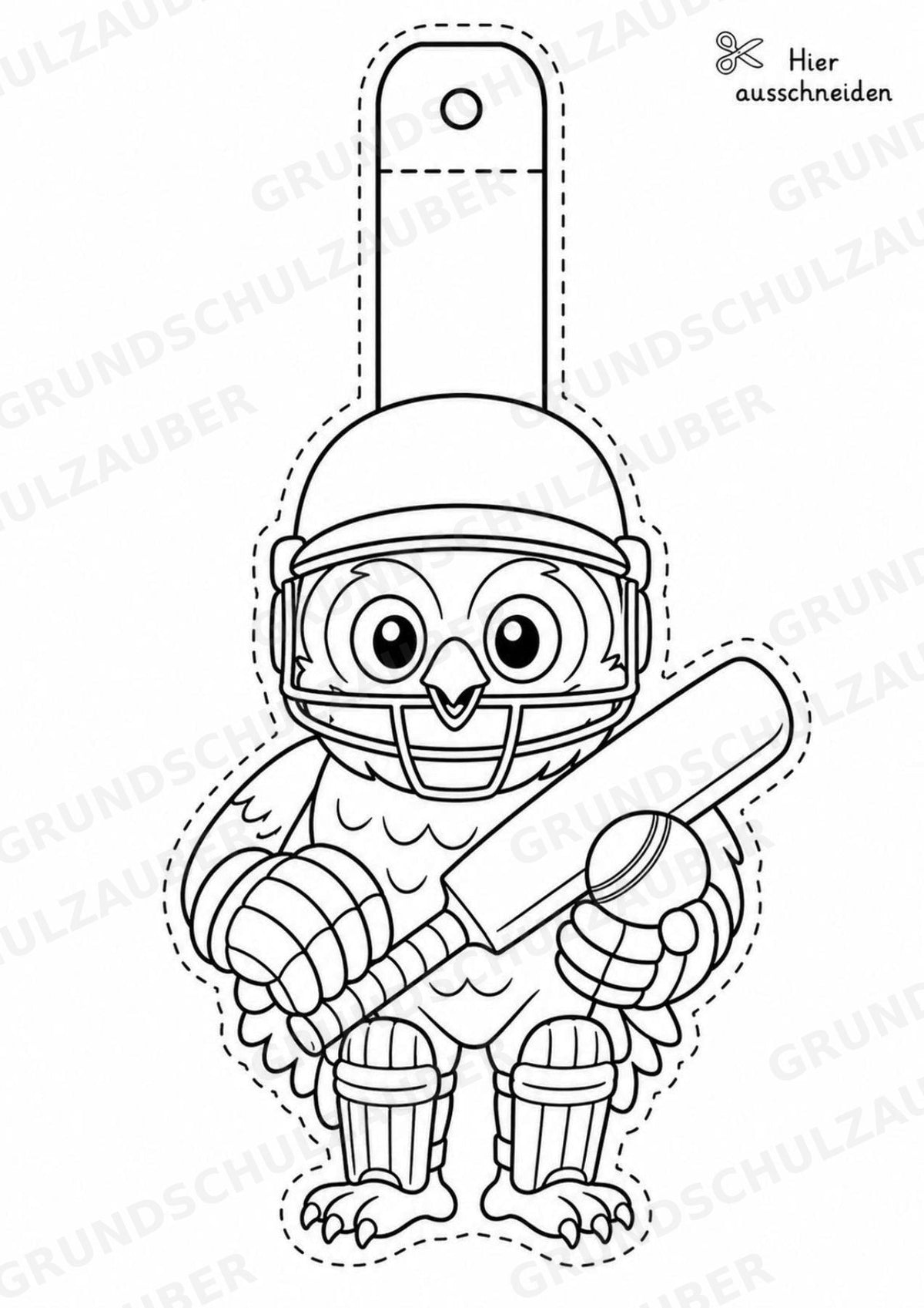 Cricket Girlande Fensterdeko Basteln Ausmalbild Ausschneiden 15 Vorlagen – Materialseite 11