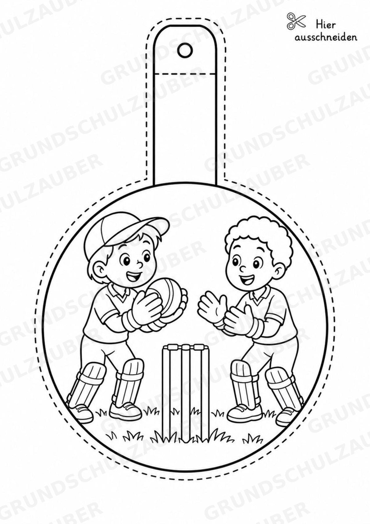 Cricket Girlande Fensterdeko Basteln Ausmalbild Ausschneiden 15 Vorlagen – Materialseite 15