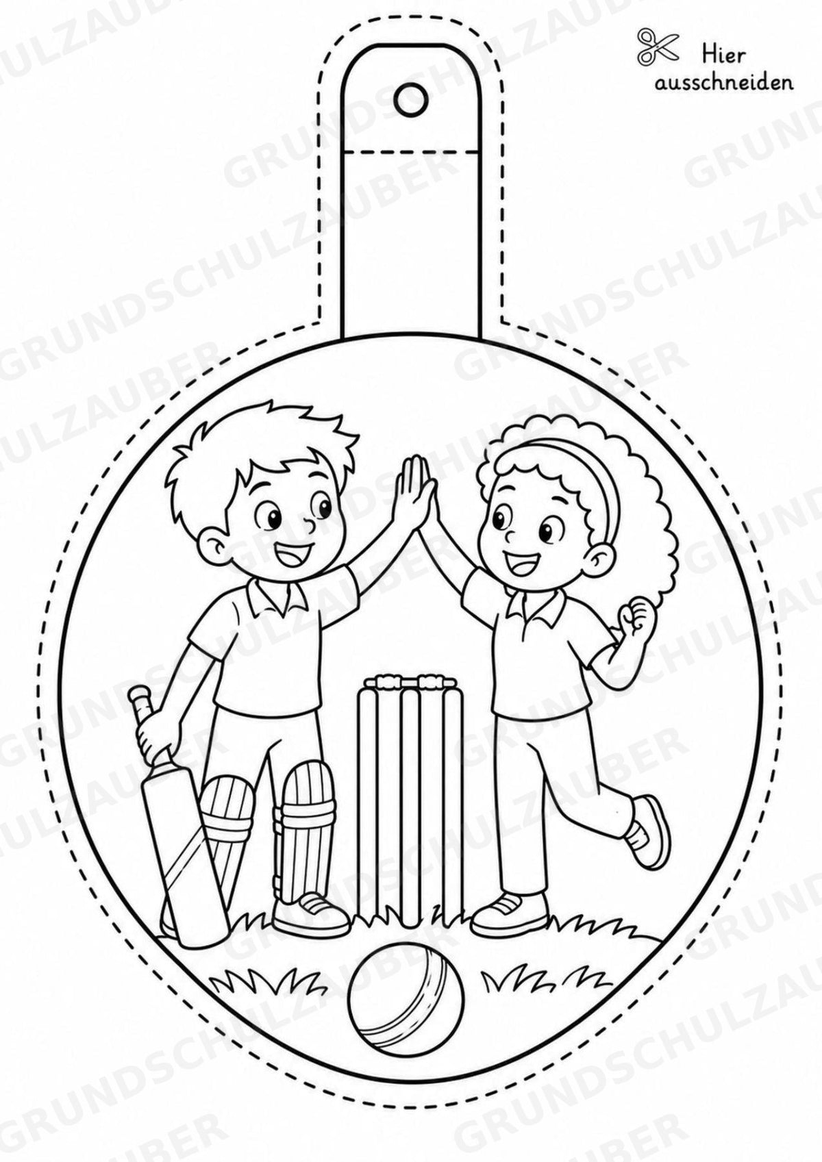 Cricket Girlande Fensterdeko Basteln Ausmalbild Ausschneiden 15 Vorlagen – Materialseite 16