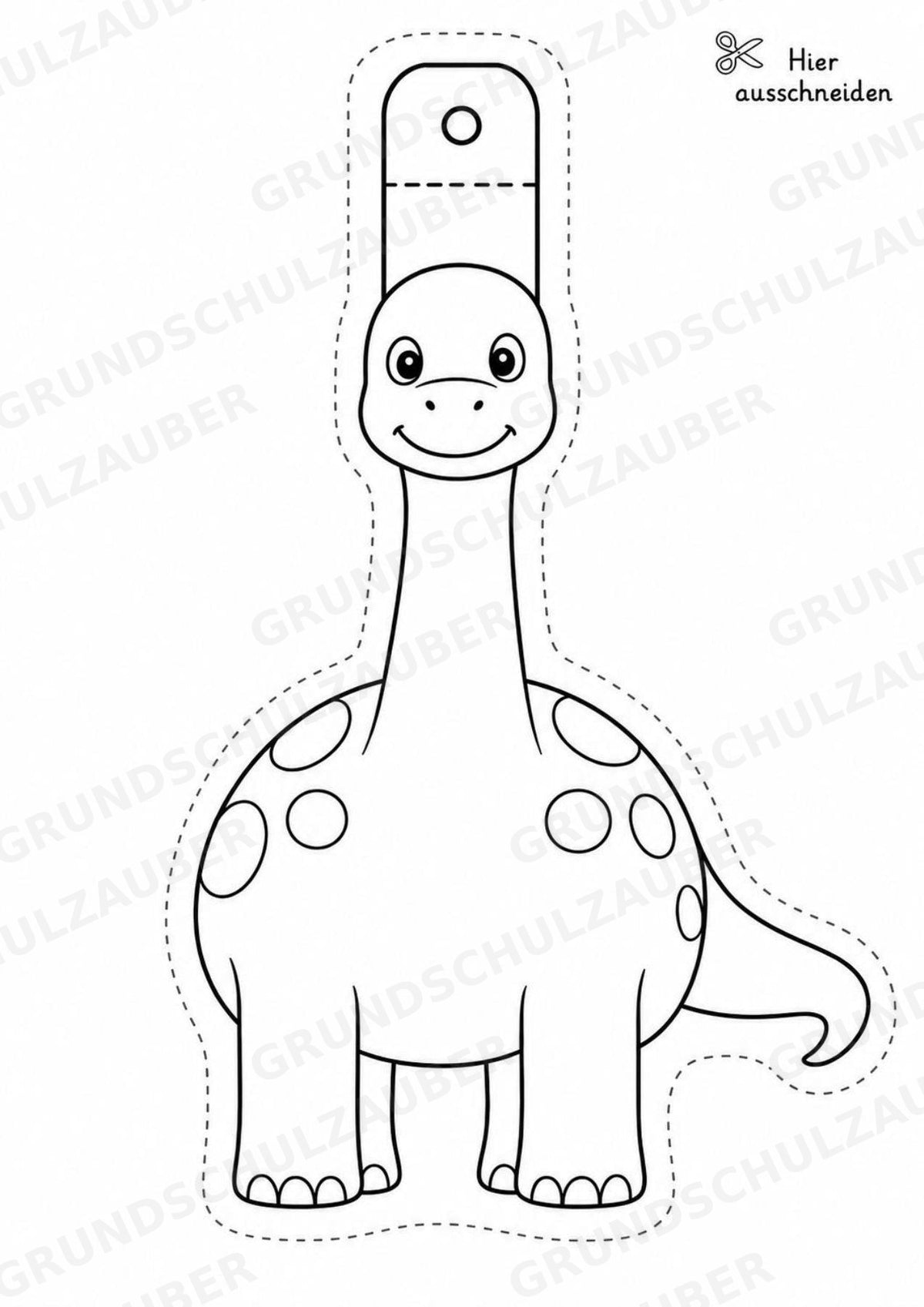 Dinosaurier Girlande Fensterdeko Basteln Ausmalbild Ausschneiden 15 Vorlagen – Materialseite 9
