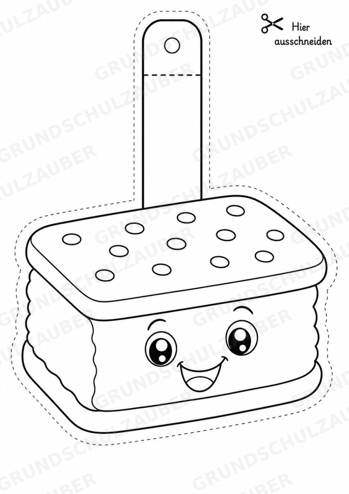 Eis im Sommer – Fensterdeko – Basteln – Ausmalbild – Ausschneiden – 15 Vorlagen – Materialseite 6