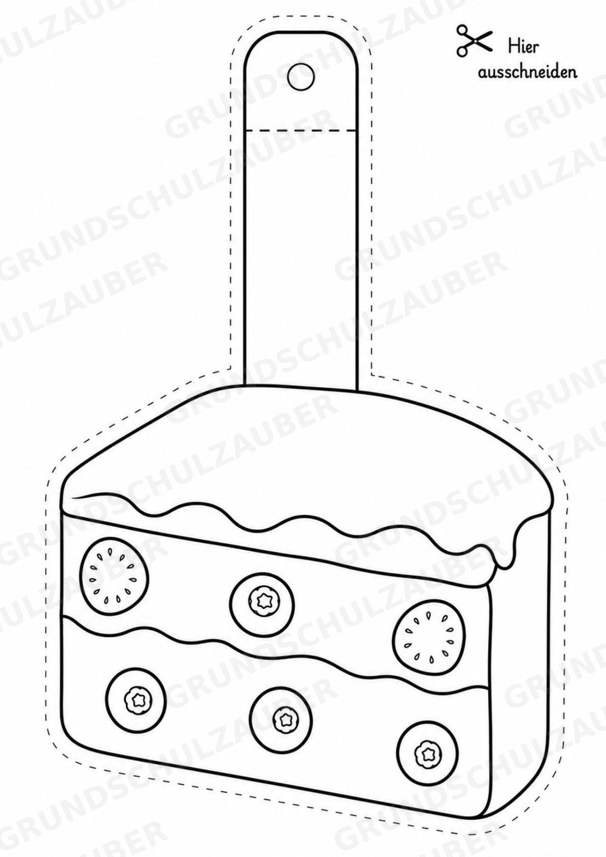Eis im Sommer – Fensterdeko – Basteln – Ausmalbild – Ausschneiden – 15 Vorlagen – Materialseite 10