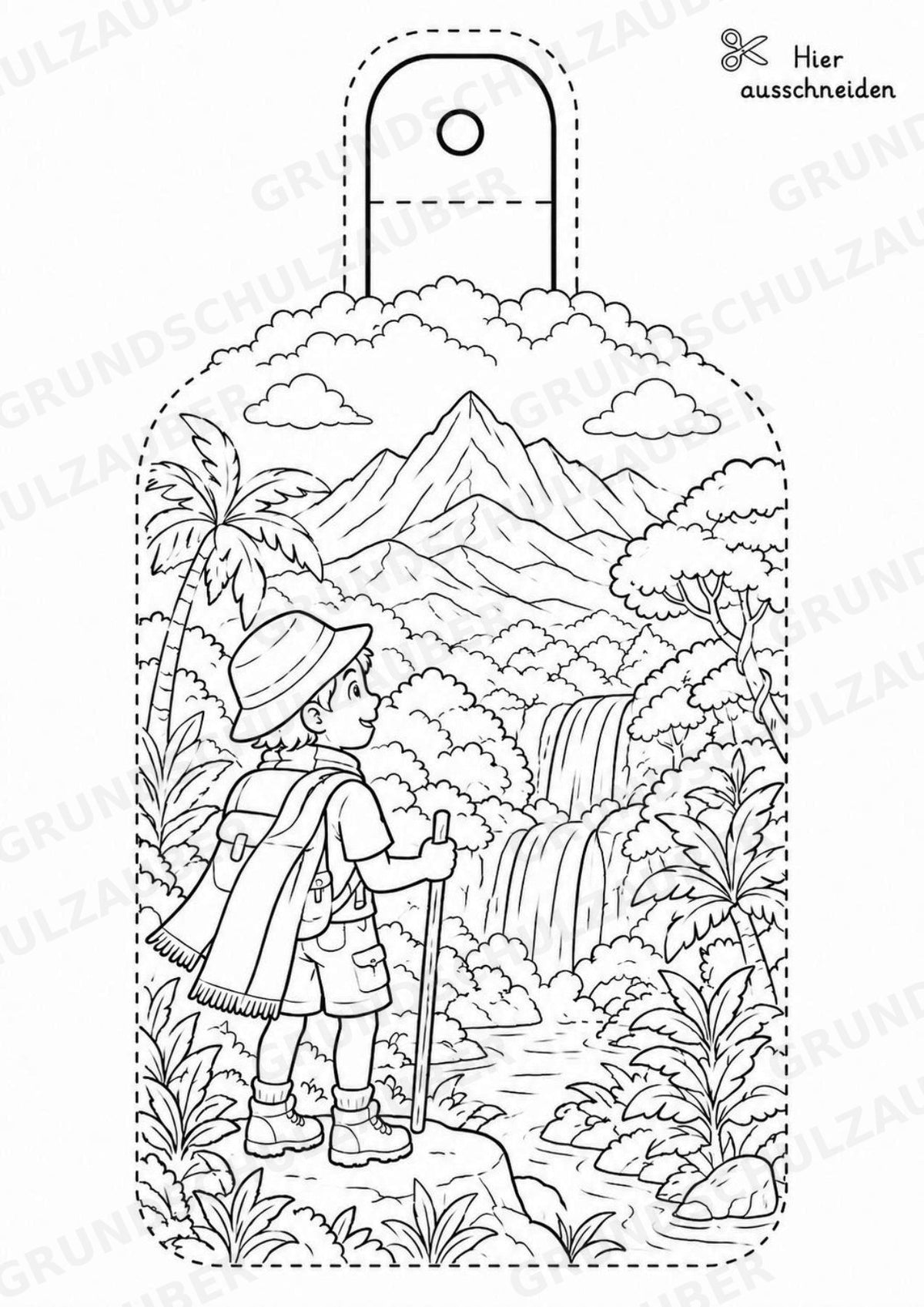 Elfenbeinküste – Fensterdeko – Basteln – Ausmalbild – Ausschneiden – 15 Vorlagen – Materialseite 12