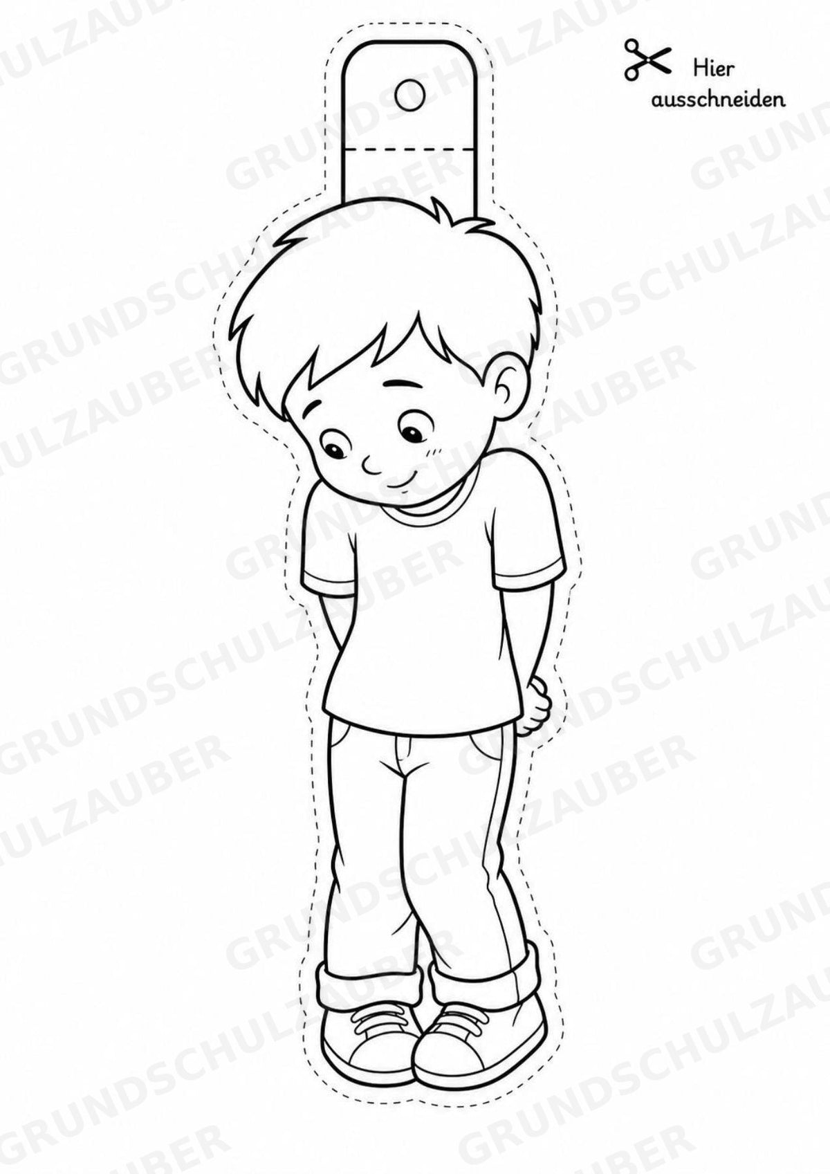 Emotionen – Fensterdeko – Basteln – Ausmalbild – Ausschneiden – 15 Vorlagen – Materialseite 9