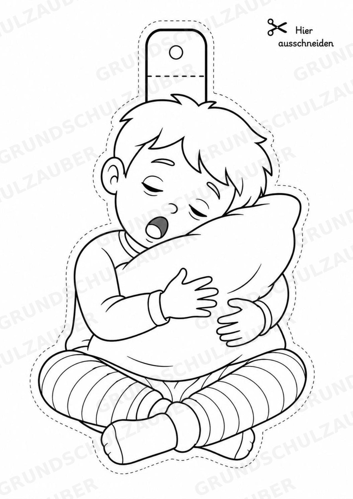 Emotionen – Fensterdeko – Basteln – Ausmalbild – Ausschneiden – 15 Vorlagen – Materialseite 13