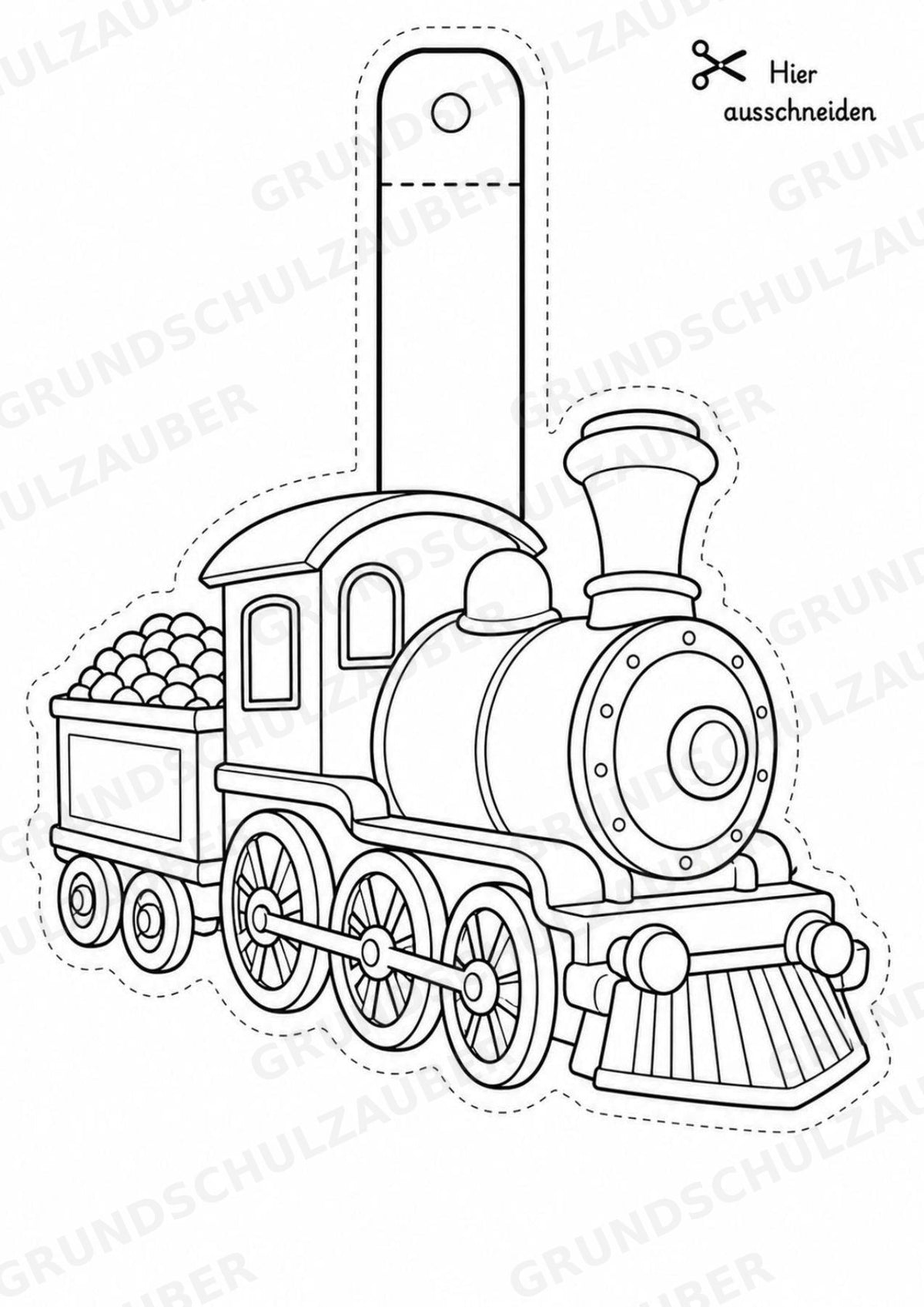 Fahrzeuge – Fensterdeko – Basteln – Ausmalbild – Ausschneiden – 15 Vorlagen – Materialseite 6