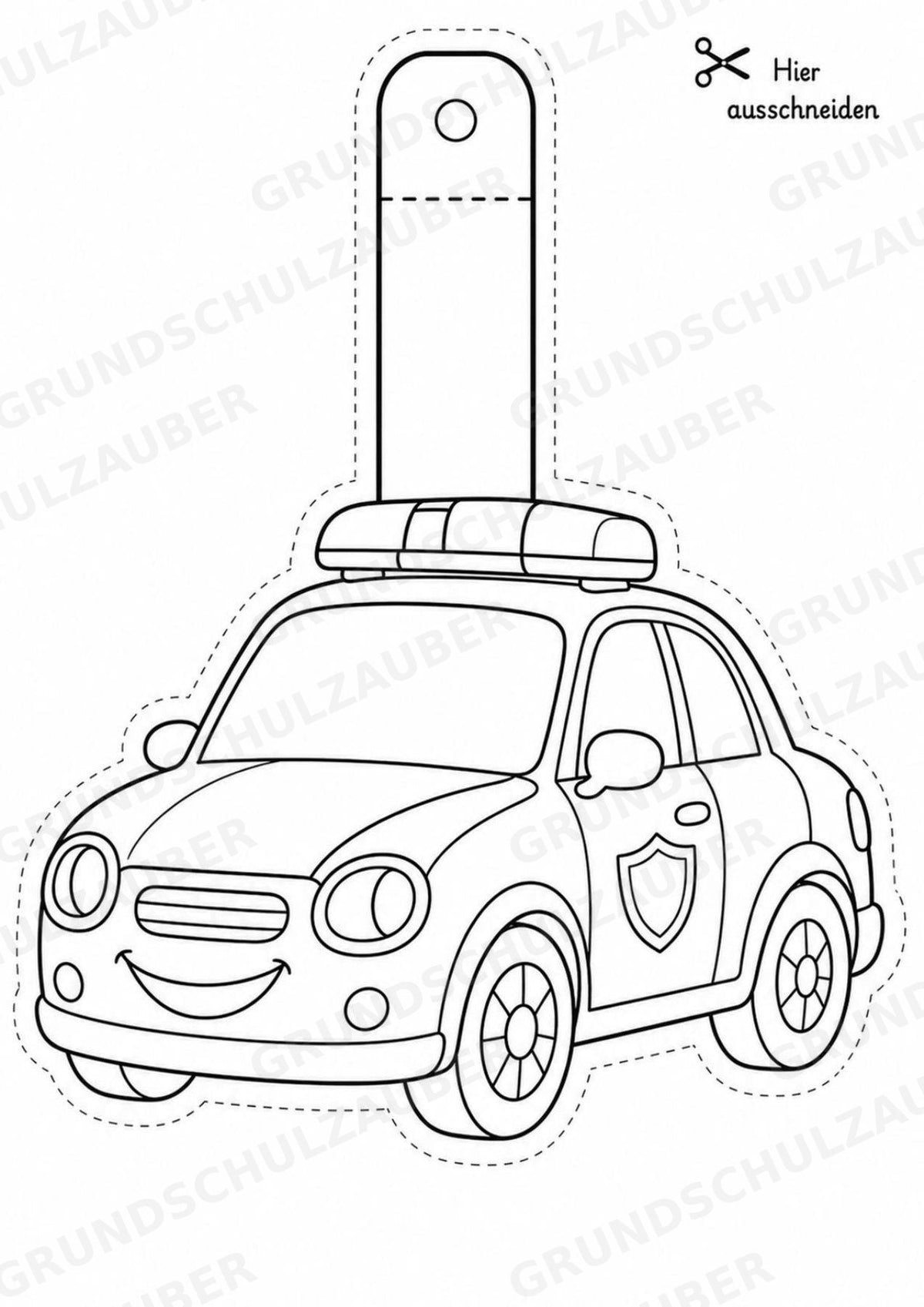 Fahrzeuge – Fensterdeko – Basteln – Ausmalbild – Ausschneiden – 15 Vorlagen – Materialseite 12