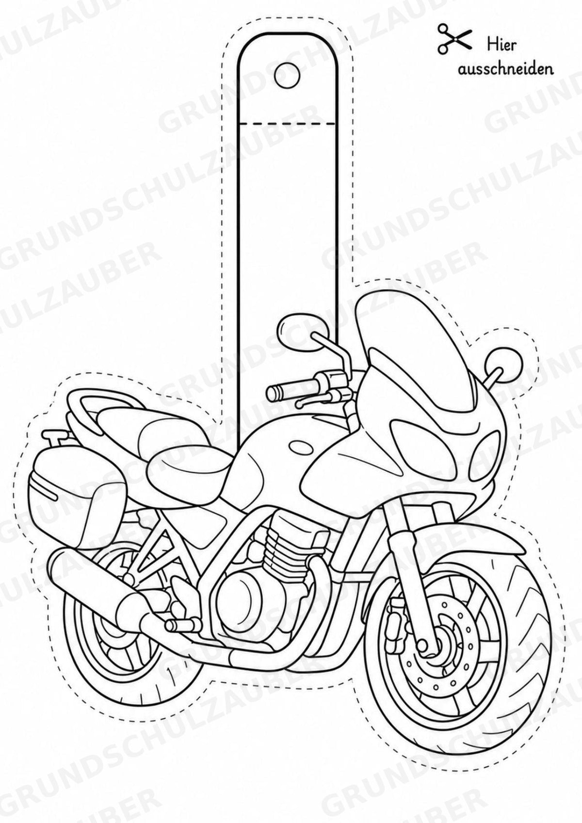 Fahrzeuge – Fensterdeko – Basteln – Ausmalbild – Ausschneiden – 15 Vorlagen – Materialseite 13