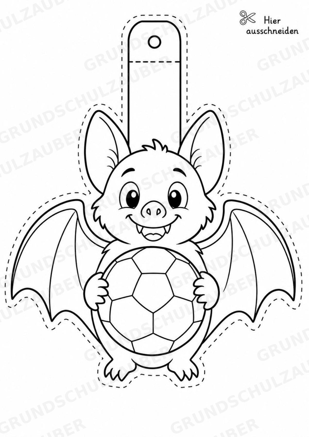 Fledermaus – Fensterdeko – Basteln – Ausmalbild – Ausschneiden – 15 Vorlagen – Materialseite 10
