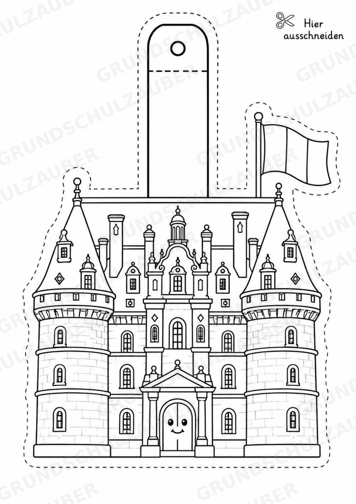 Frankreich – Fensterdeko – Basteln – Ausmalbild – Ausschneiden – 15 Vorlagen – Materialseite 7
