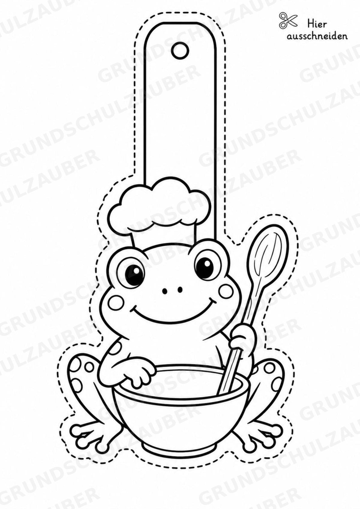 Frosch – Fensterdeko – Basteln – Ausmalbild – Ausschneiden – 15 Vorlagen – Materialseite 10