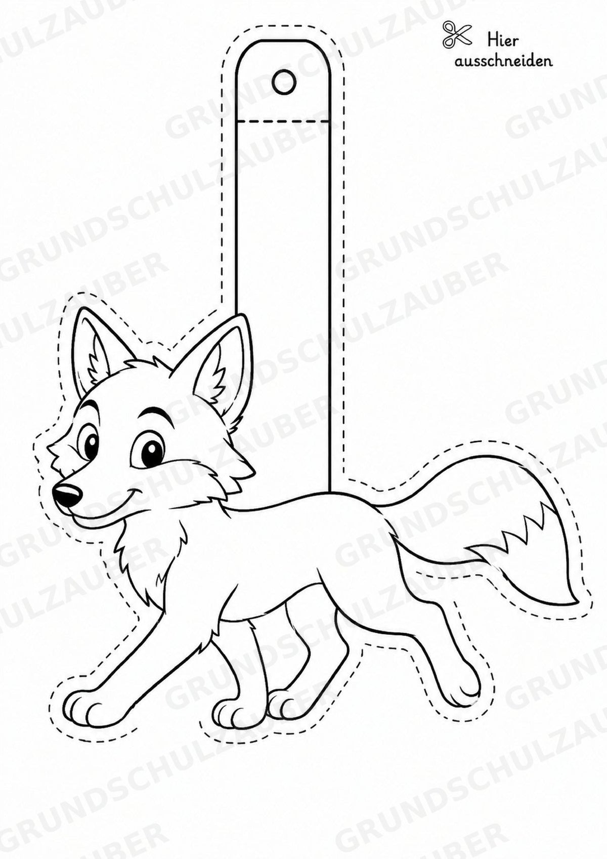 Fuchs – Fensterdeko – Basteln – Ausmalbild – Ausschneiden – 15 Vorlagen – Materialseite 3