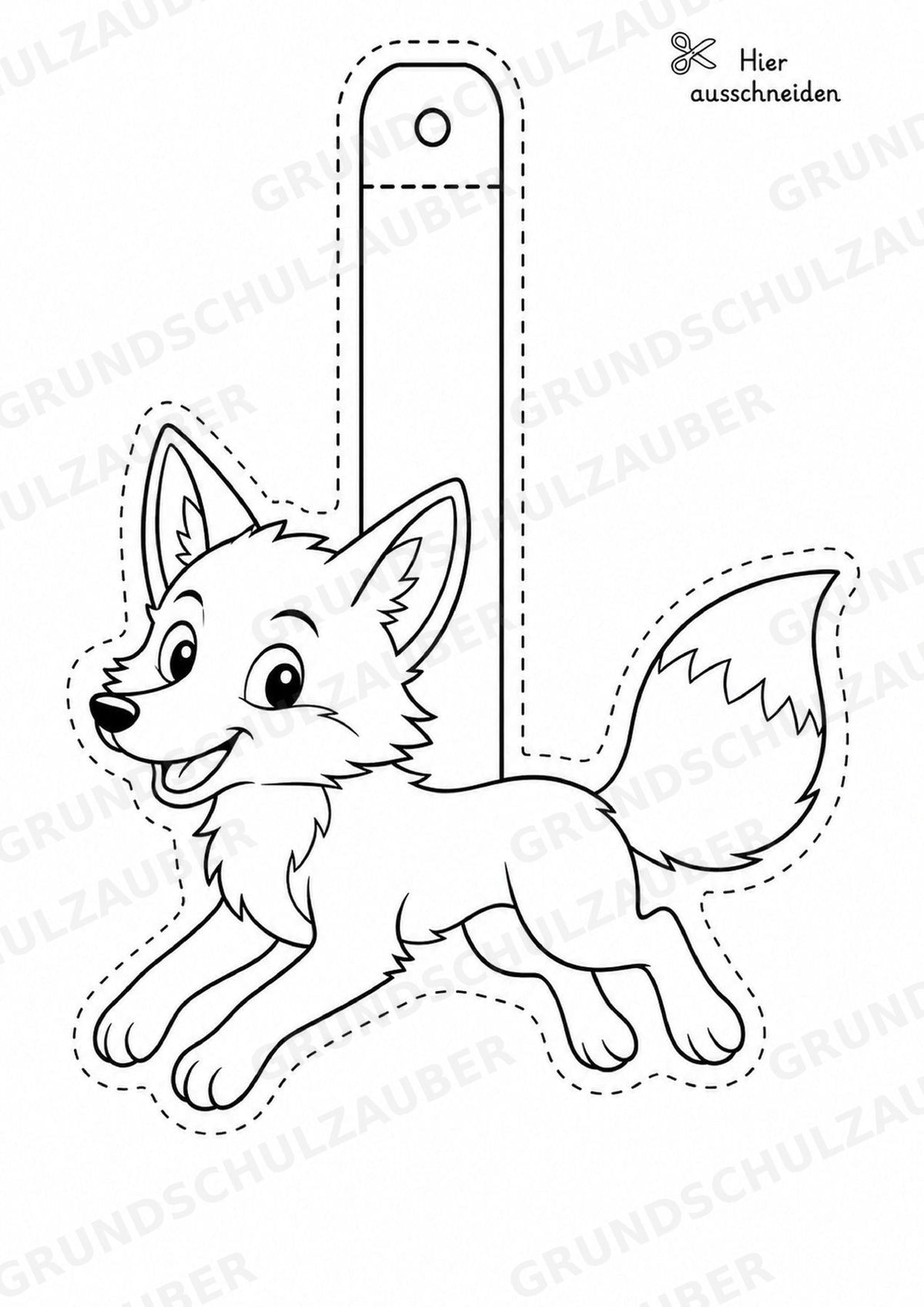 Fuchs – Fensterdeko – Basteln – Ausmalbild – Ausschneiden – 15 Vorlagen – Materialseite 10