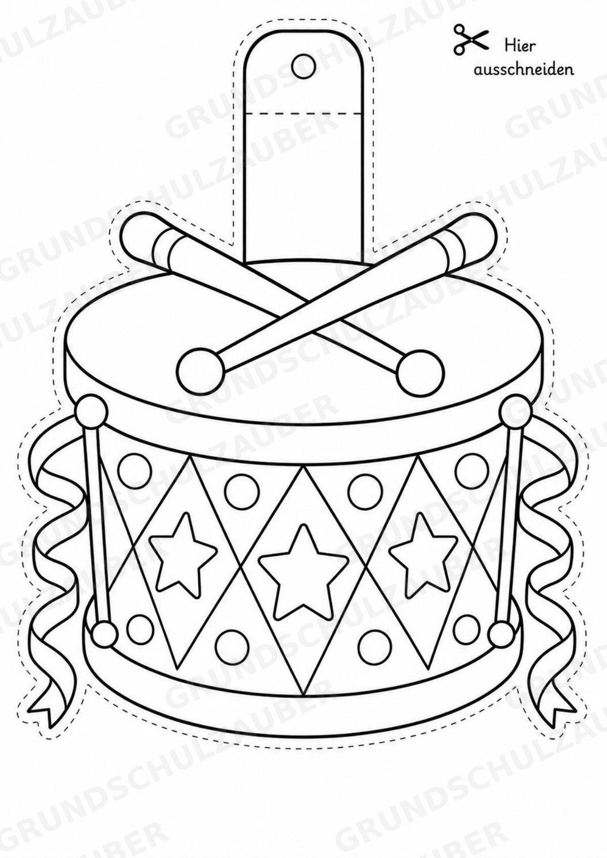 Geburtstag – Fensterdeko – Basteln – Ausmalbild – Ausschneiden – 15 Vorlagen – Materialseite 15