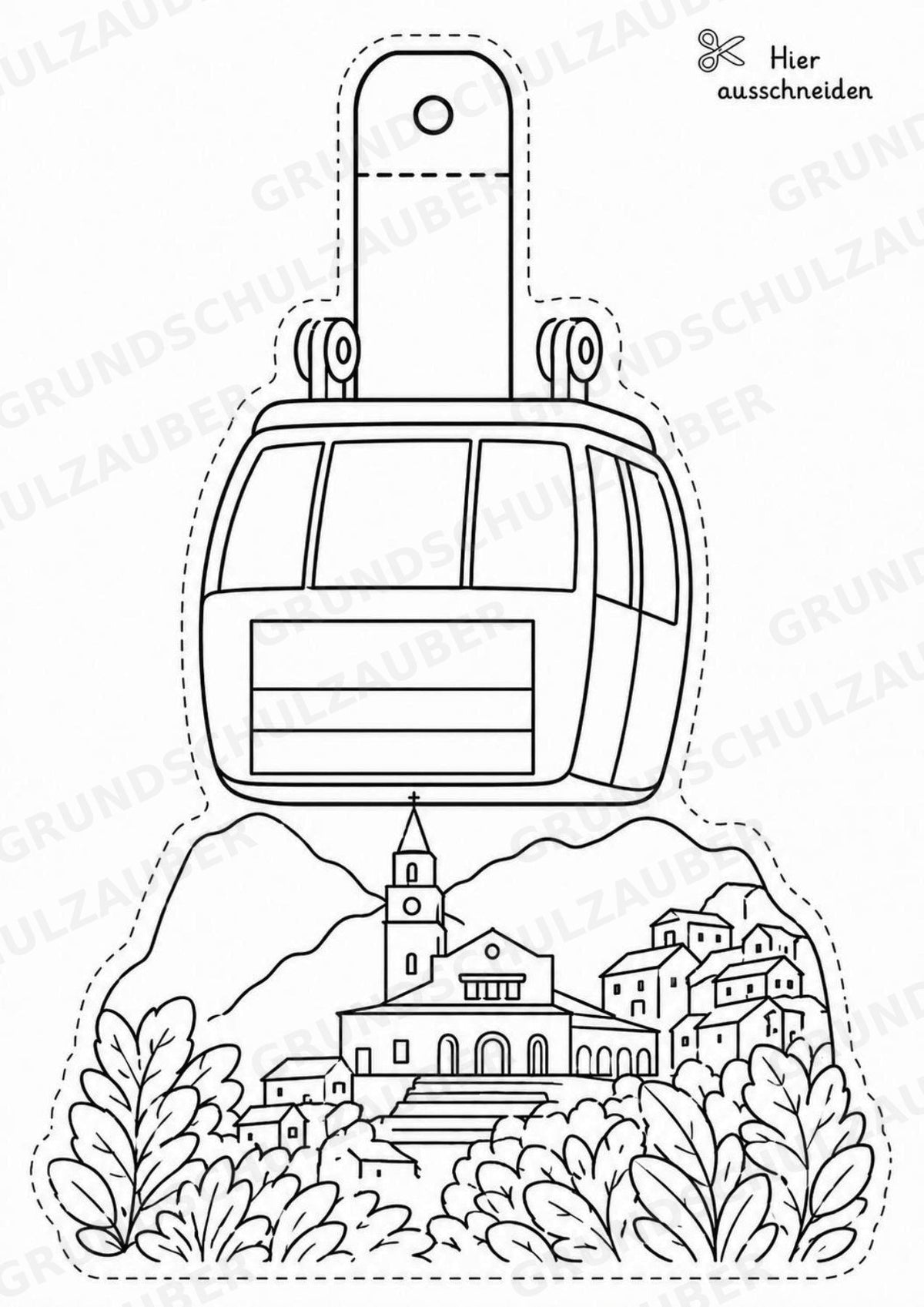Kolumbien – Fensterdeko – Basteln – Ausmalbild – Ausschneiden – 15 Vorlagen – Materialseite 16