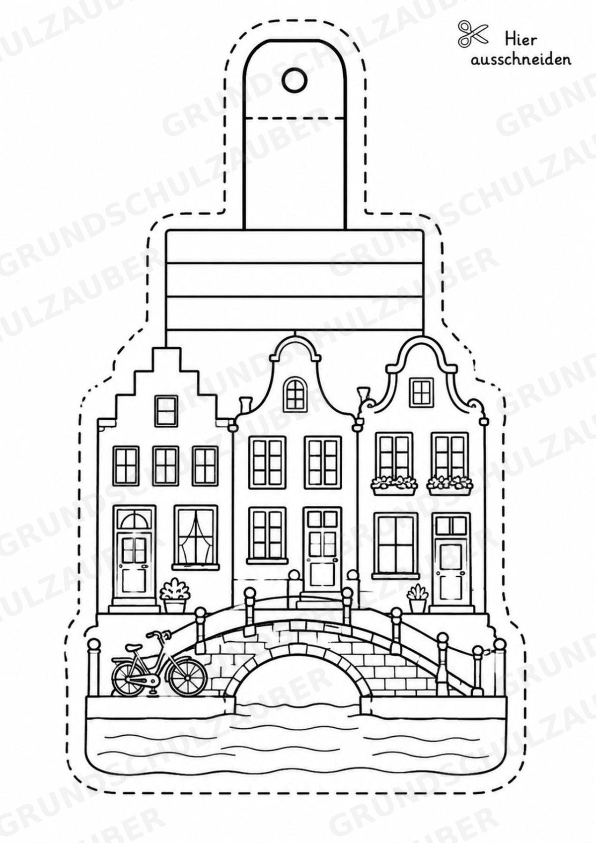 Niederlande – Fensterdeko – Basteln – Ausmalbild – Ausschneiden – 15 Vorlagen – Materialseite 6