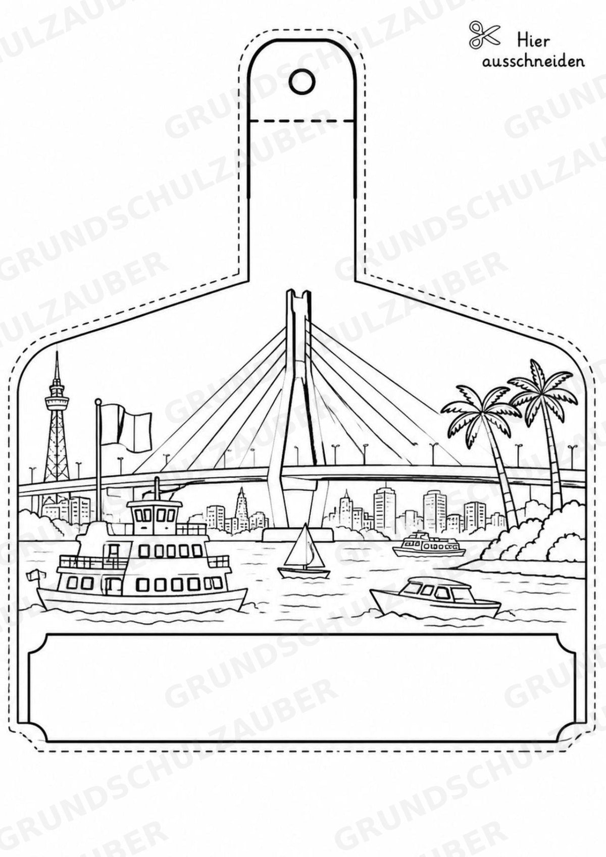 Nigeria – Fensterdeko – Basteln – Ausmalbild – Ausschneiden – 15 Vorlagen – Materialseite 5
