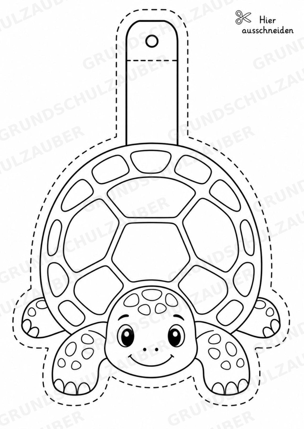 Schildkröte – Fensterdeko – Basteln – Ausmalbild – Ausschneiden – 15 Vorlagen – Materialseite 6