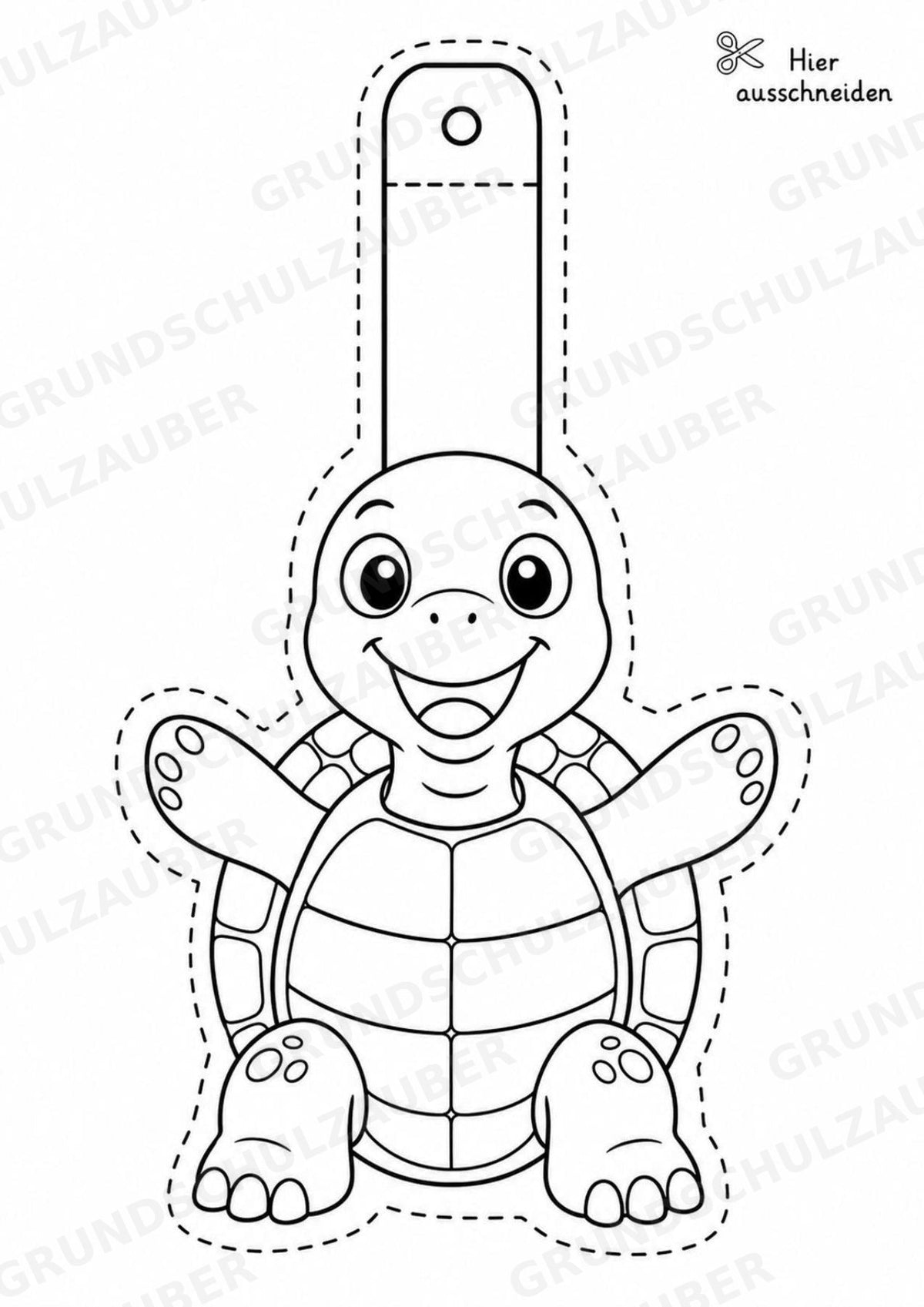 Schildkröte – Fensterdeko – Basteln – Ausmalbild – Ausschneiden – 15 Vorlagen – Materialseite 10