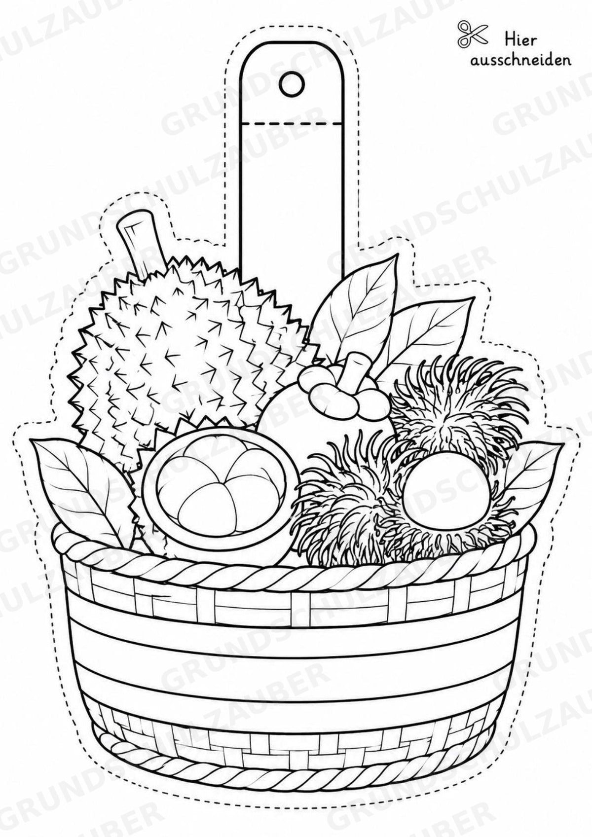 Thailand – Fensterdeko – Basteln – Ausmalbild – Ausschneiden – 15 Vorlagen – Materialseite 13