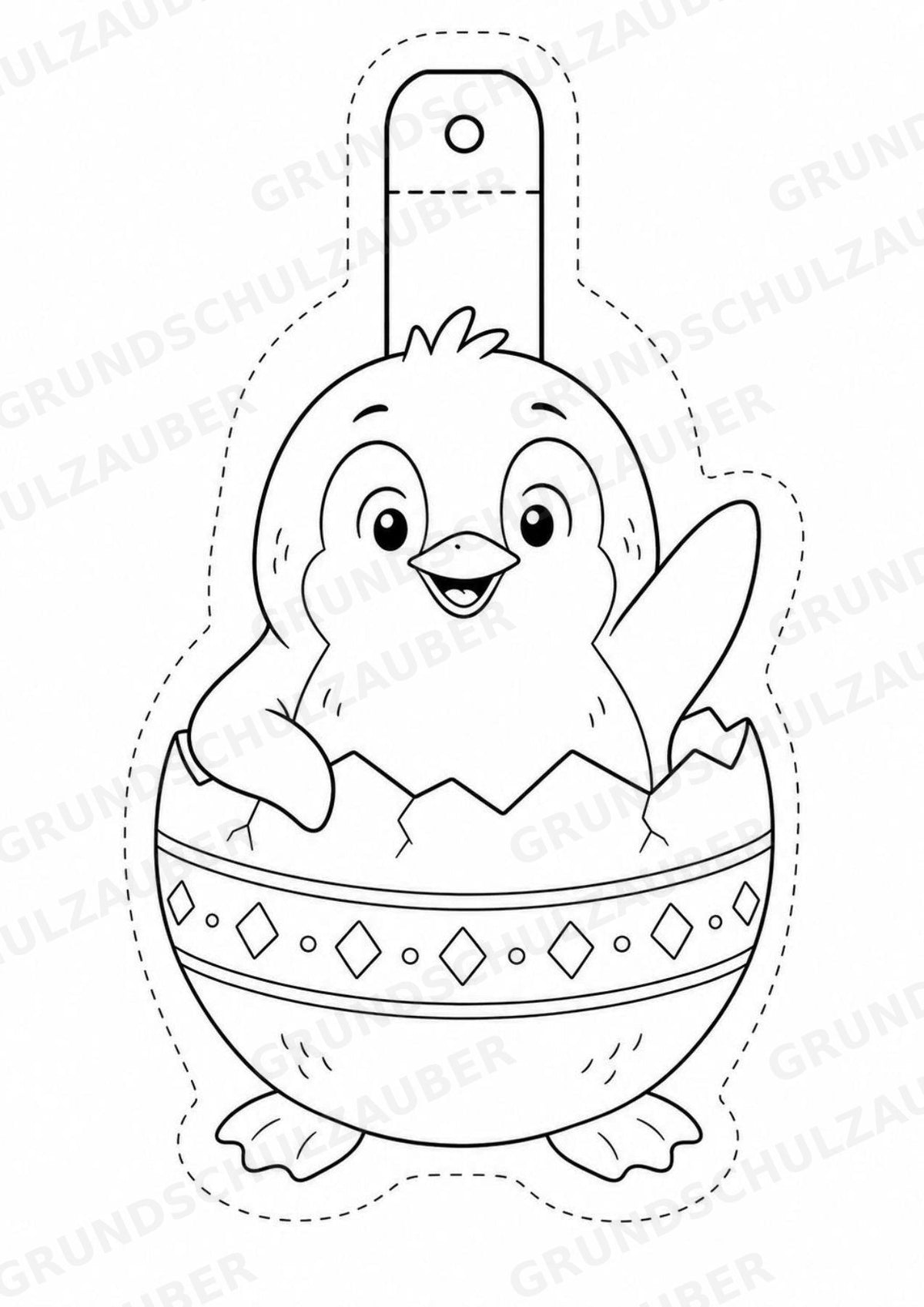Pinguin – Fensterdeko – Basteln – Ausmalbild – Ausschneiden – 15 Vorlagen – Materialseite 5