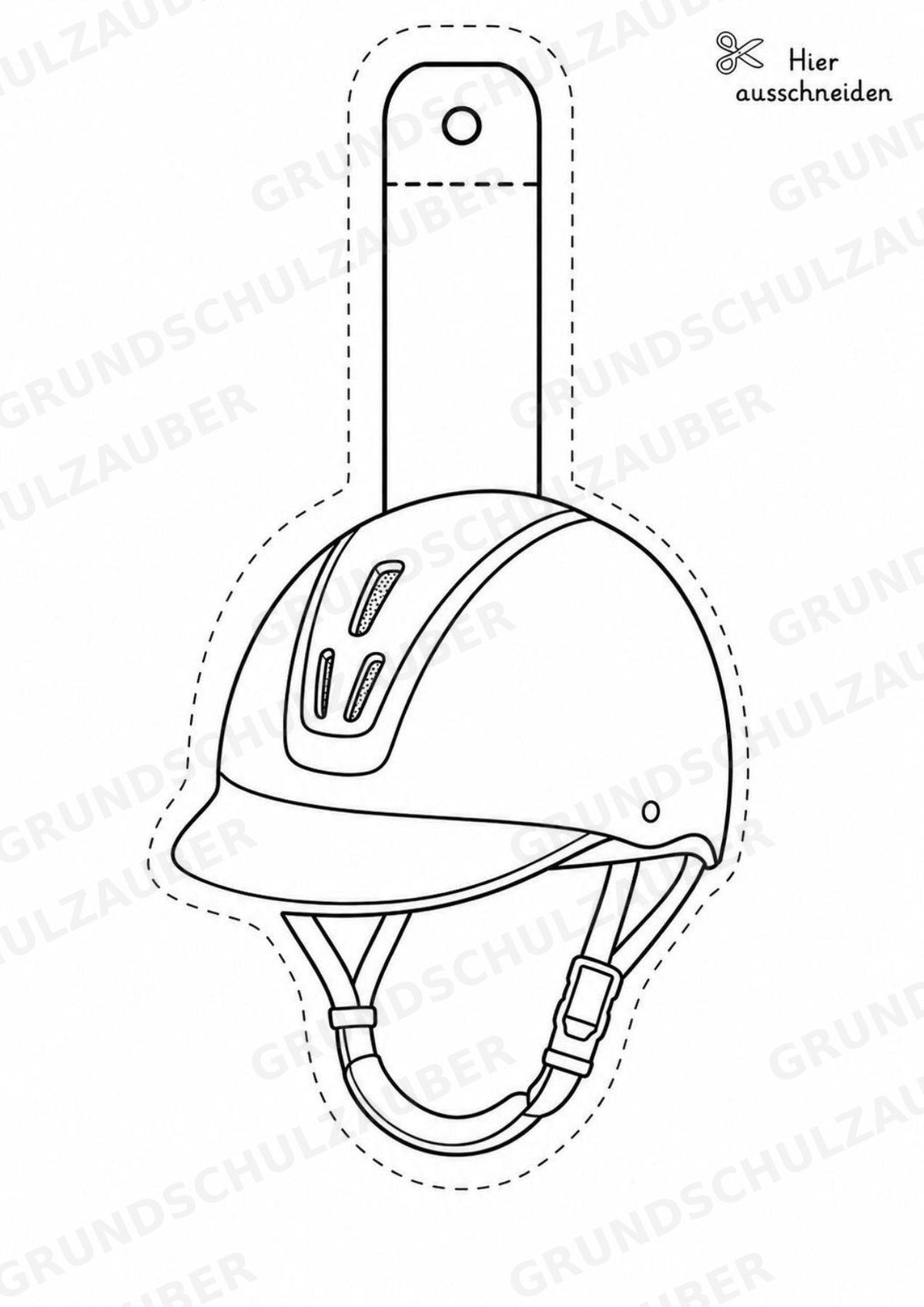 Reiten – Fensterdeko – Basteln – Ausmalbild – Ausschneiden – 15 Vorlagen – Materialseite 5