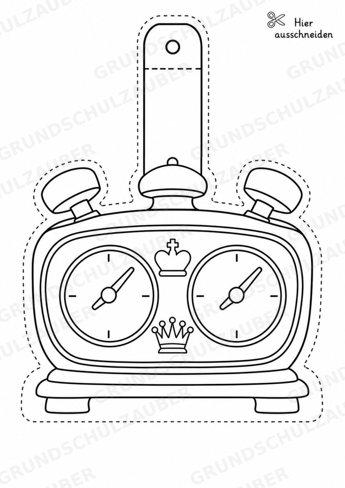 Schach – Fensterdeko – Basteln – Ausmalbild – Ausschneiden – 15 Vorlagen – Materialseite 10
