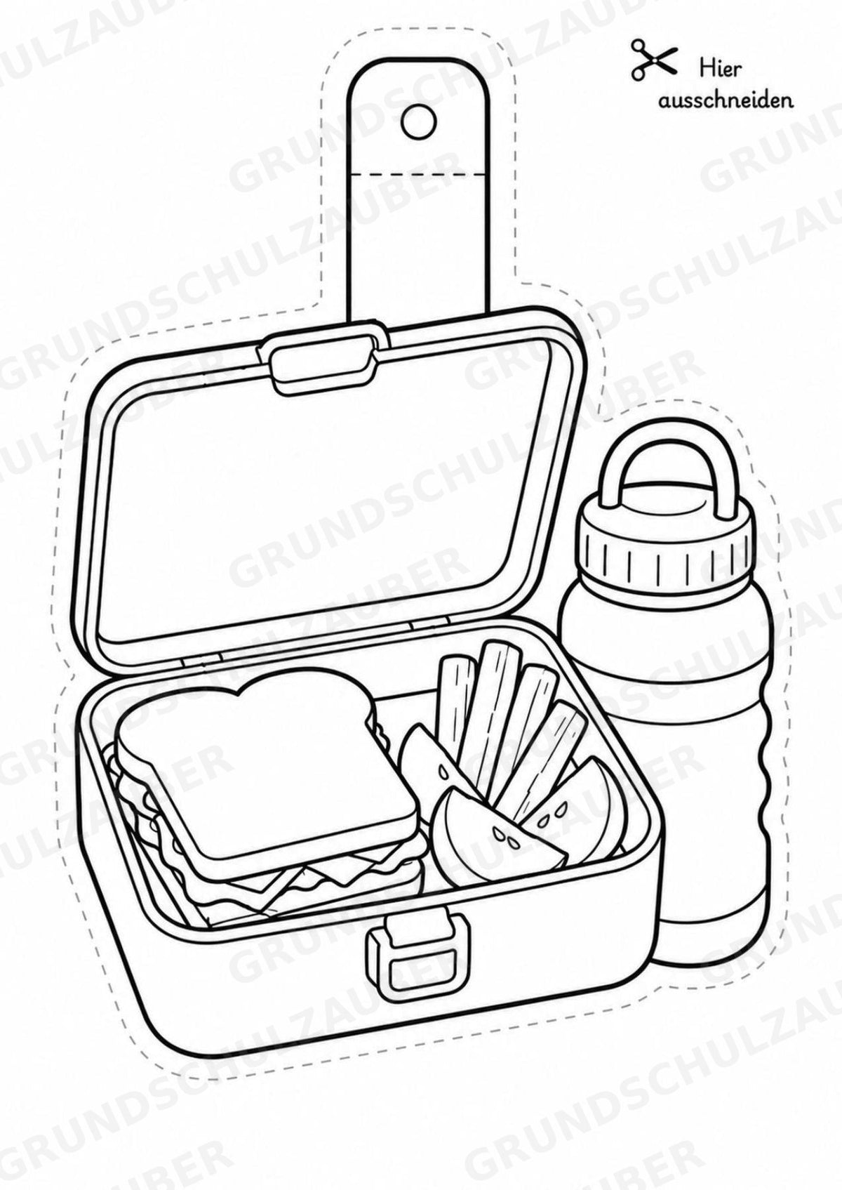 Schulstart und Einschulung – Fensterdeko – Basteln – Ausmalbild – Ausschneiden – 15 Vorlagen – Materialseite 11