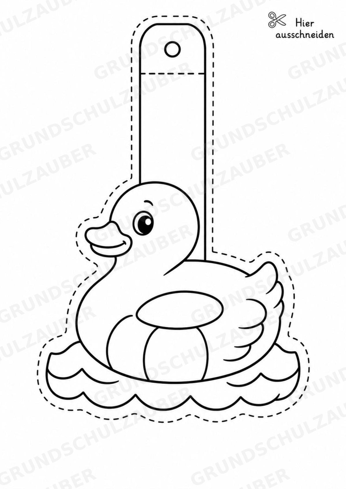 Schwimmen – Fensterdeko – Basteln – Ausmalbild – Ausschneiden – 15 Vorlagen – Materialseite 5