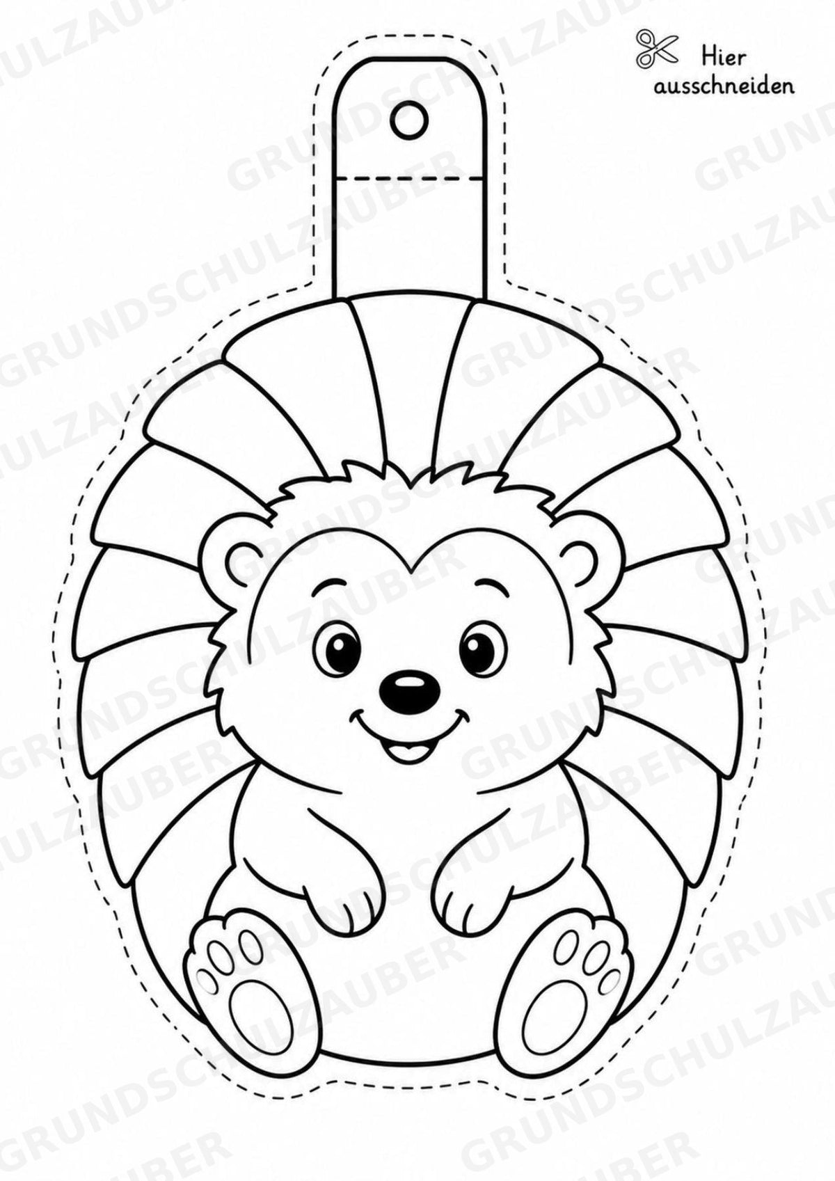 Tiere – Fensterdeko – Basteln – Ausmalbild – Ausschneiden – 15 Vorlagen – Materialseite 16