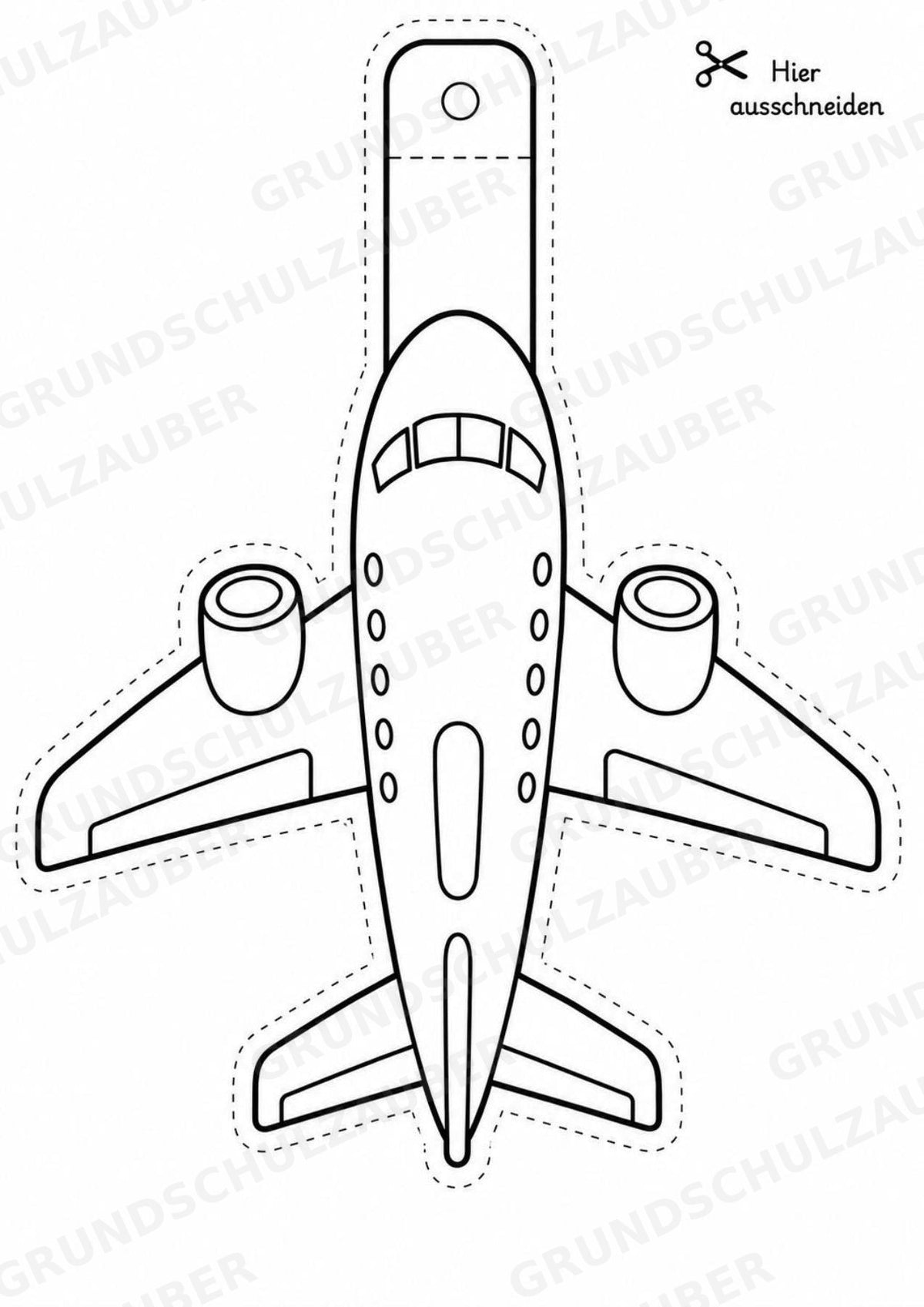 Transportmittel – Fensterdeko – Basteln – Ausmalbild – Ausschneiden – 15 Vorlagen – Materialseite 6
