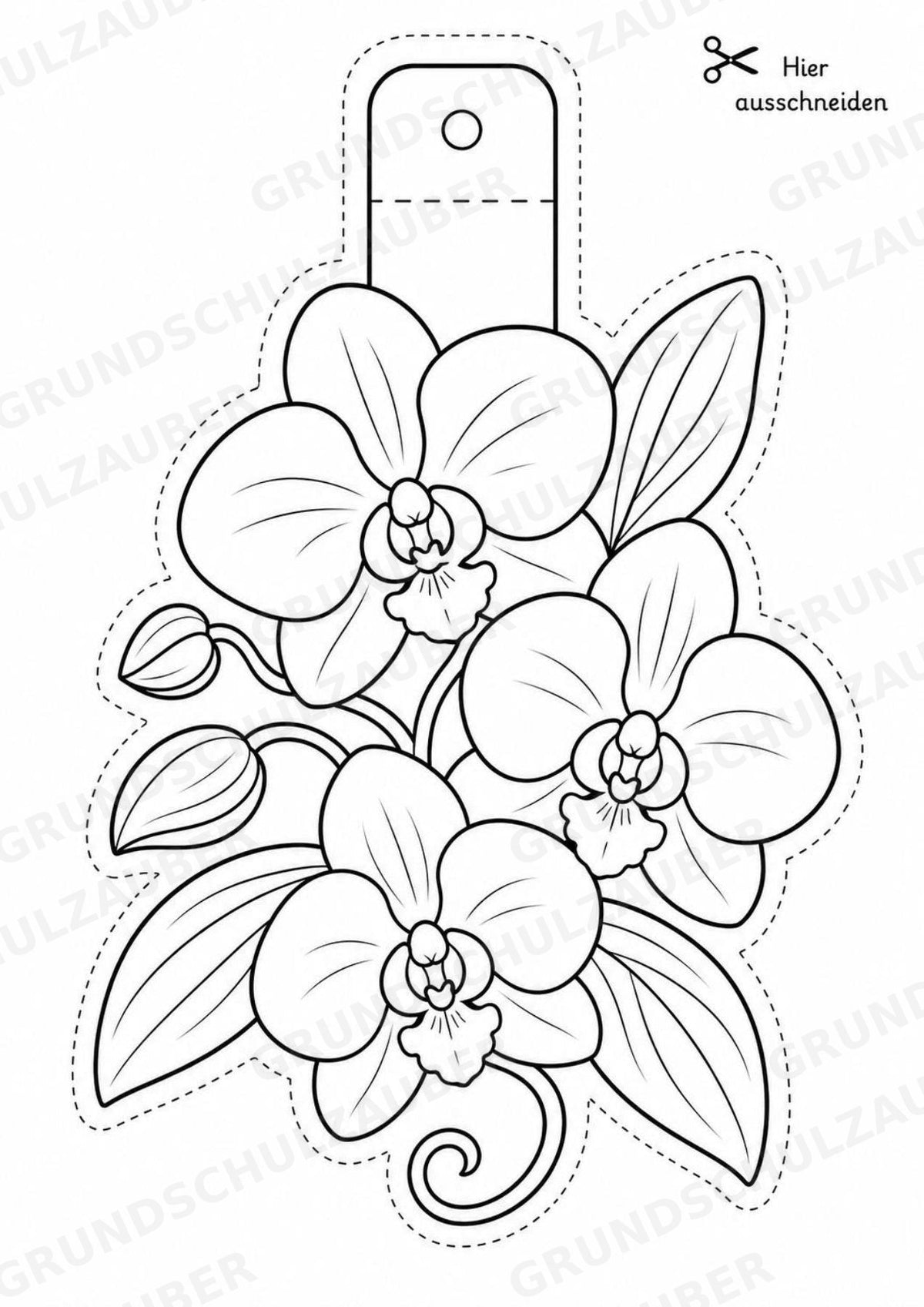 Tropischer Regenwald – Fensterdeko – Basteln – Ausmalbild – Ausschneiden – 15 Vorlagen – Materialseite 14
